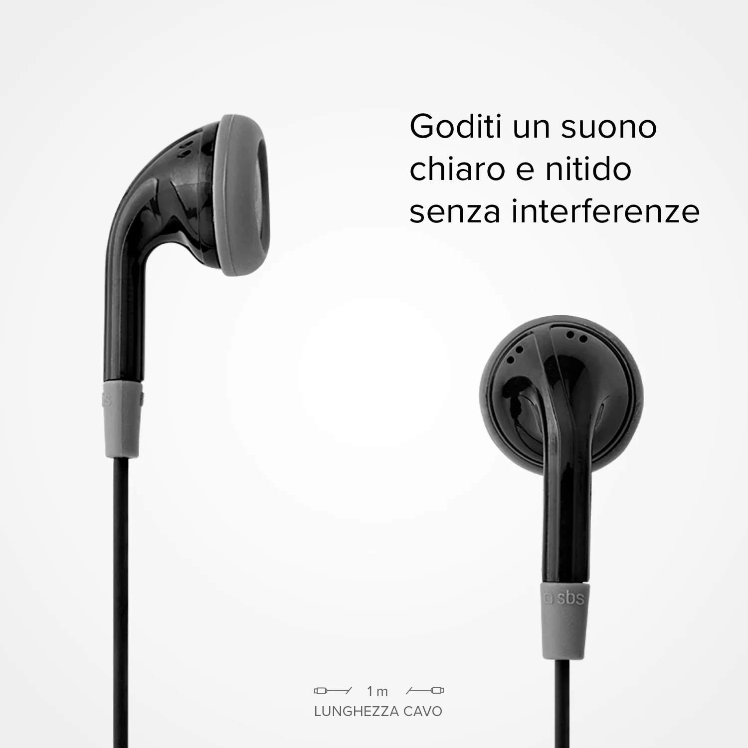 Auricolari filo stereo Duo, jack 3,5 mm con microfono e tasto alla risposta - Image 3