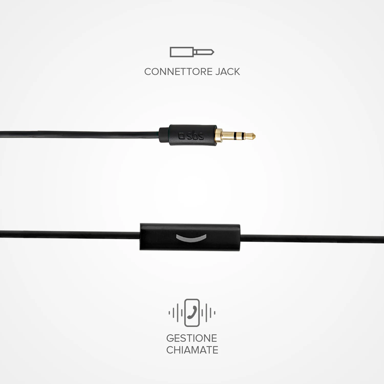 Auricolari filo stereo Duo, jack 3,5 mm con microfono e tasto alla risposta - Image 5