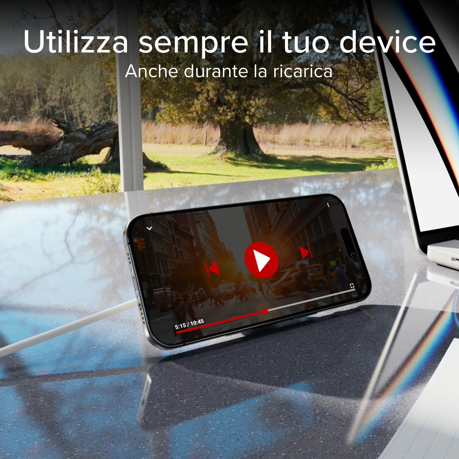 Basetta di ricarica wireless Qi2 compatibile MagSafe 15W con funzione stand - Image 13