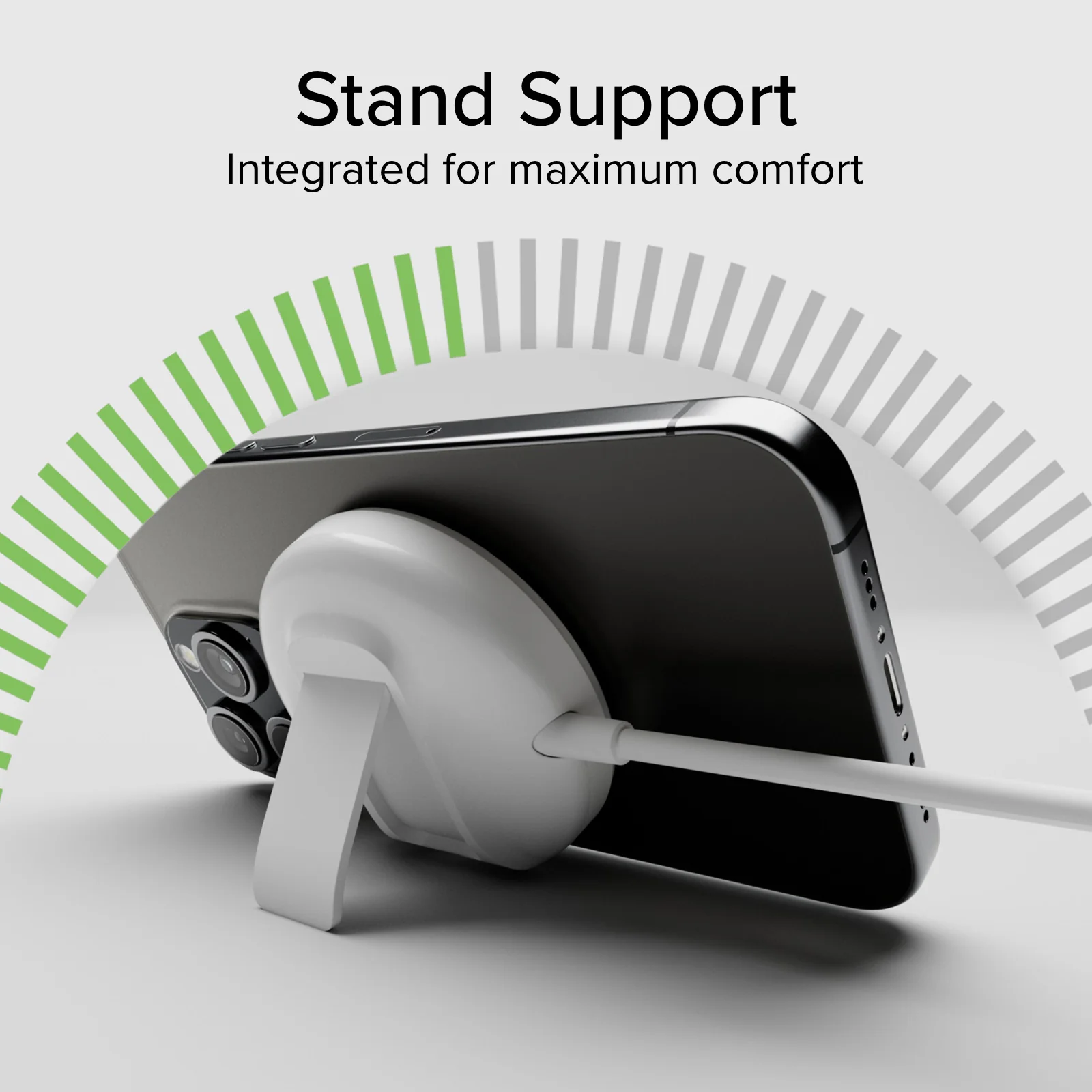 Basetta di ricarica wireless Qi2 compatibile MagSafe 15W con funzione stand - Image 8