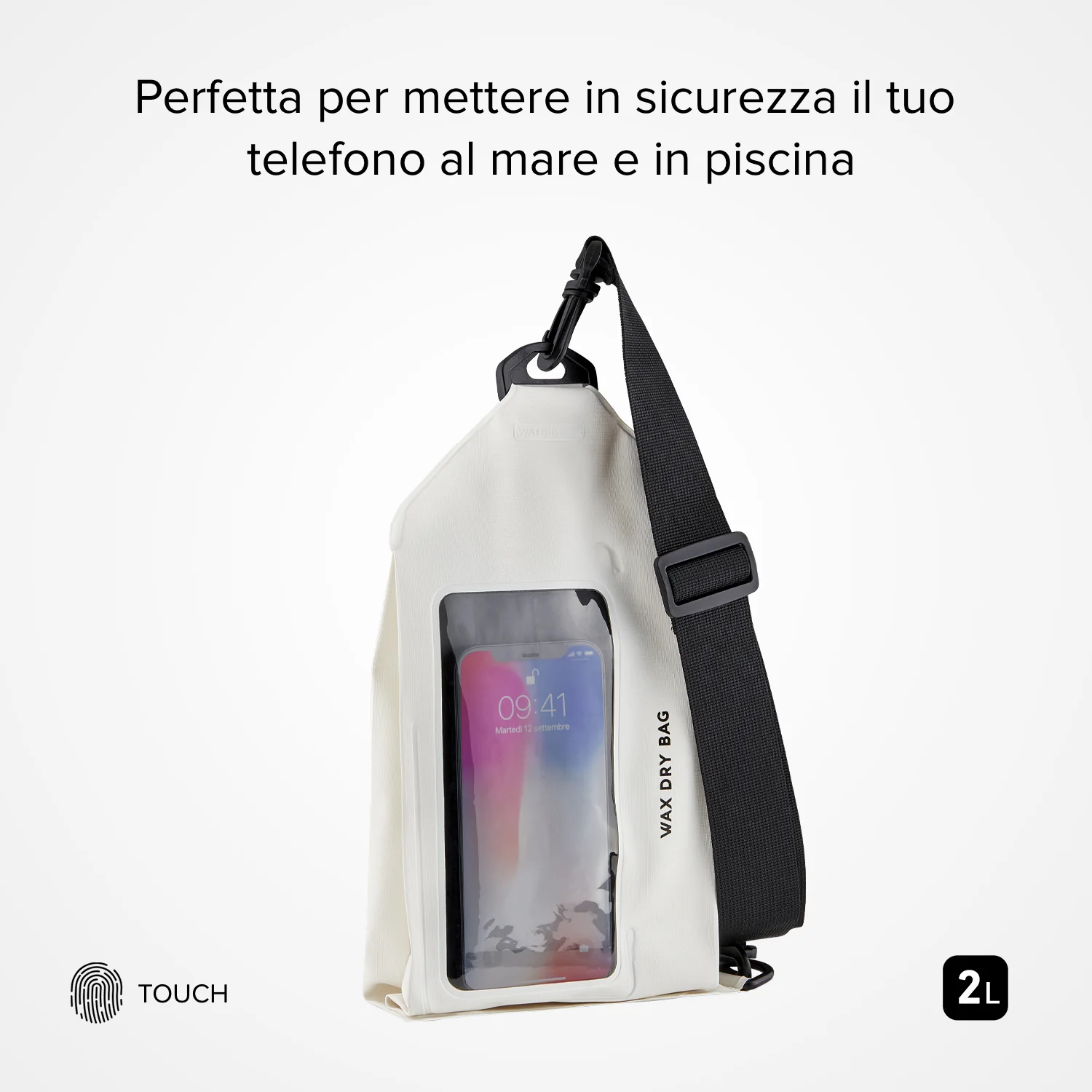 Borsa impermeabile touch screen per smartphone con tracolla - Image 19