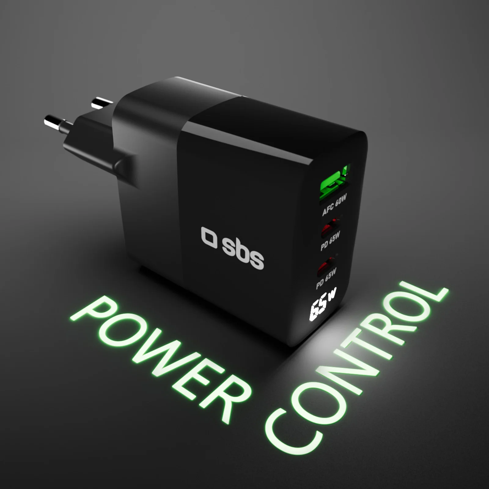 Caricabatterie 65W, display LCD, 2 Uscite USB-C PD, 1 USB-A Adaptive Fast Charge - Image 5