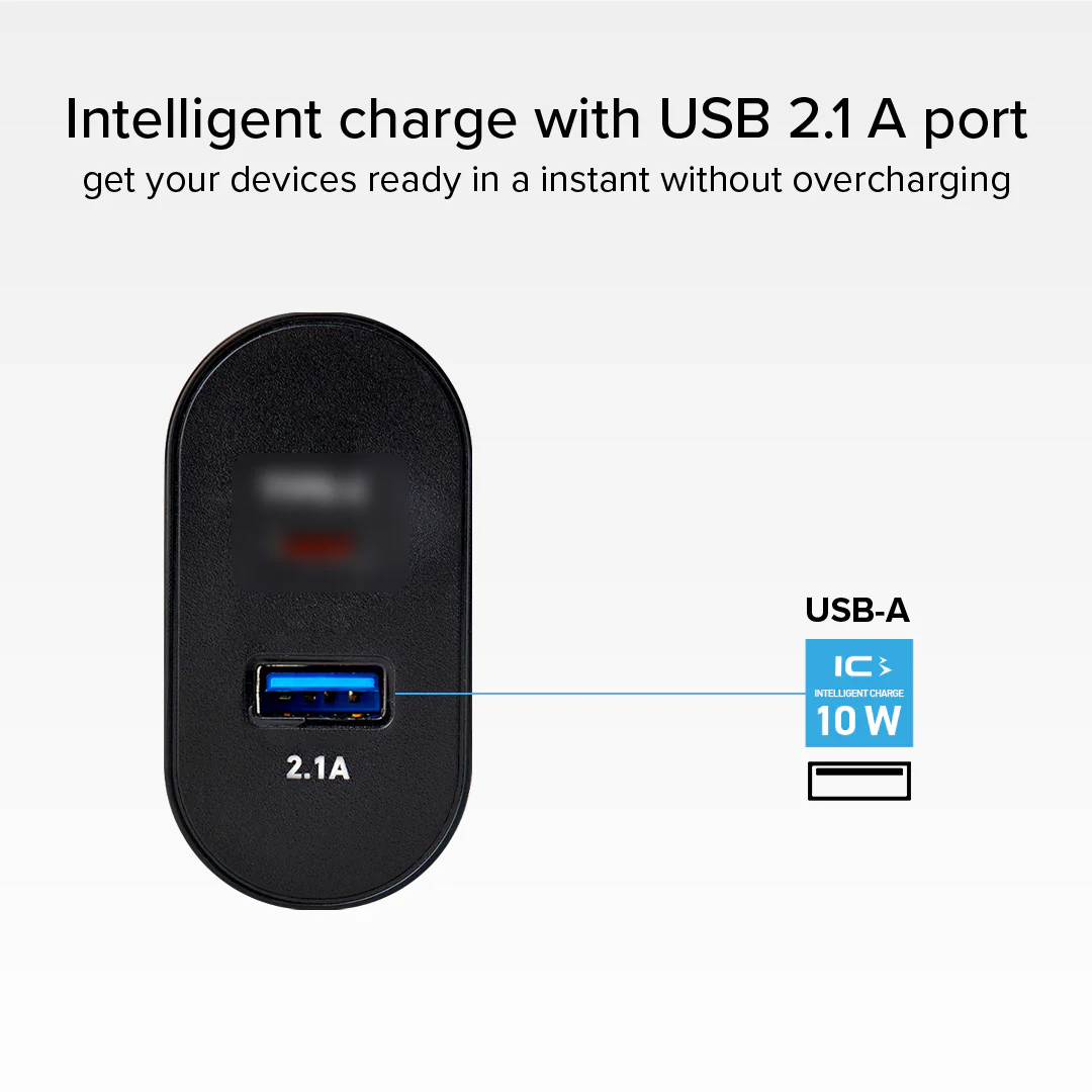 Caricabatterie da viaggio USB-A - USB-C a ricarica rapida - Image 4
