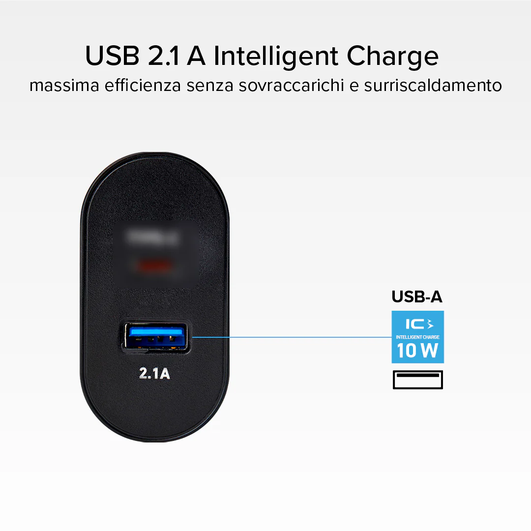Caricabatterie da viaggio USB-A - USB-C a ricarica rapida - Image 5