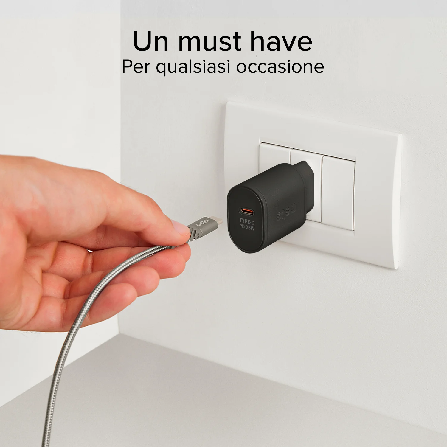 Caricabatterie caricatore - Ricarica rapida con porta USB-C 25W Power Delivery - Image 3
