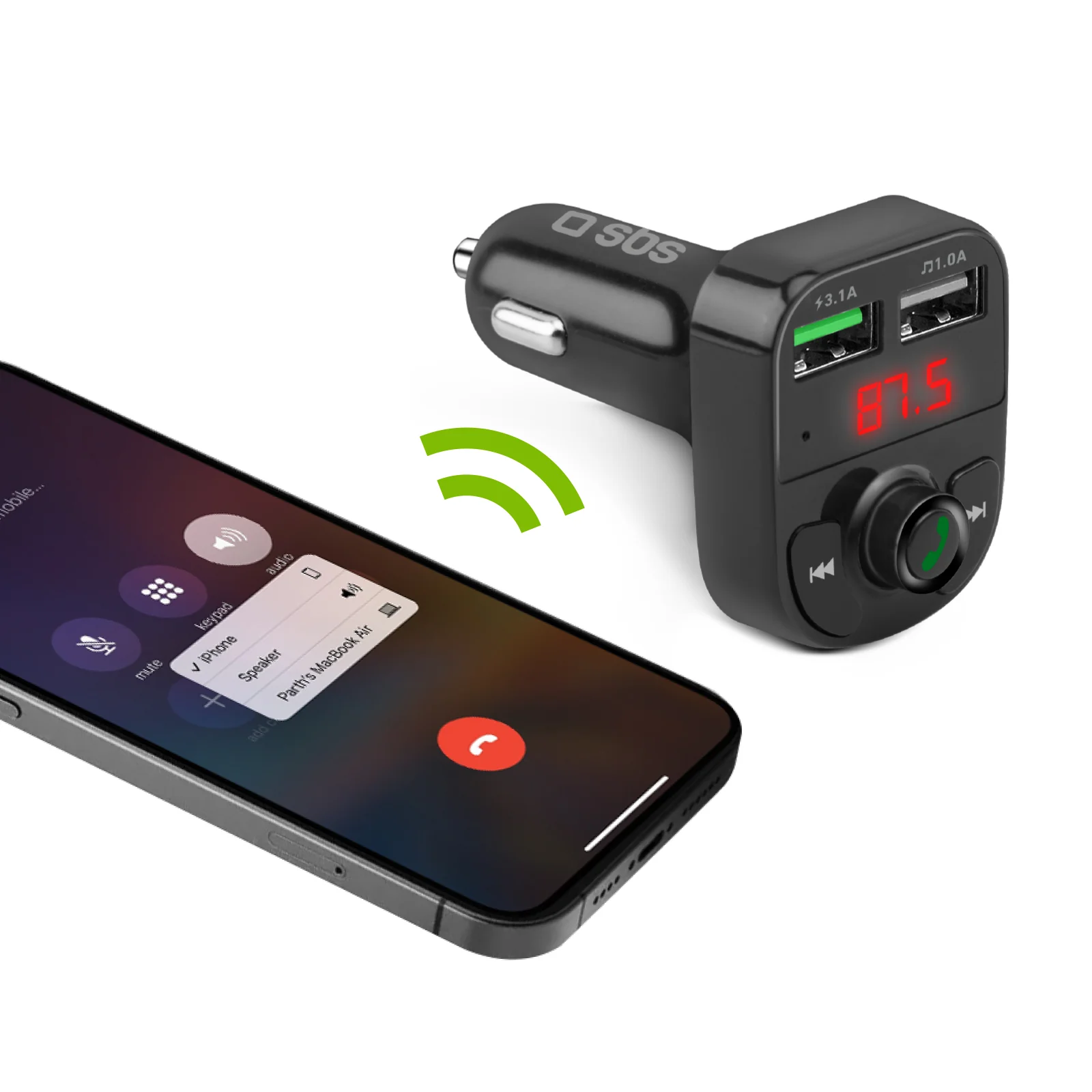 Caricabatterie da auto 15 Watt con connessione wireless - Image 2