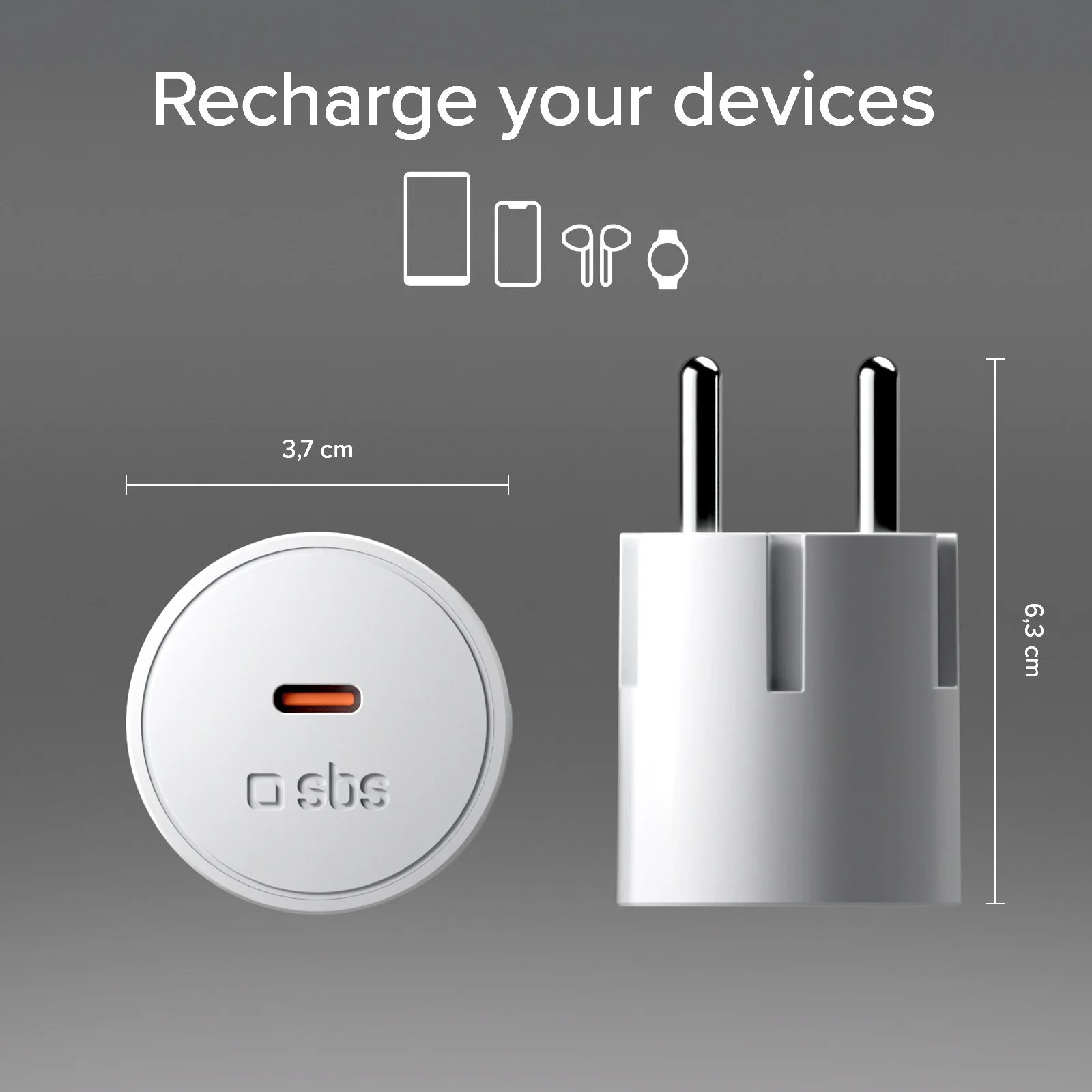 Caricatore con spina Schuko e porta USB-C 30W PD - Image 7