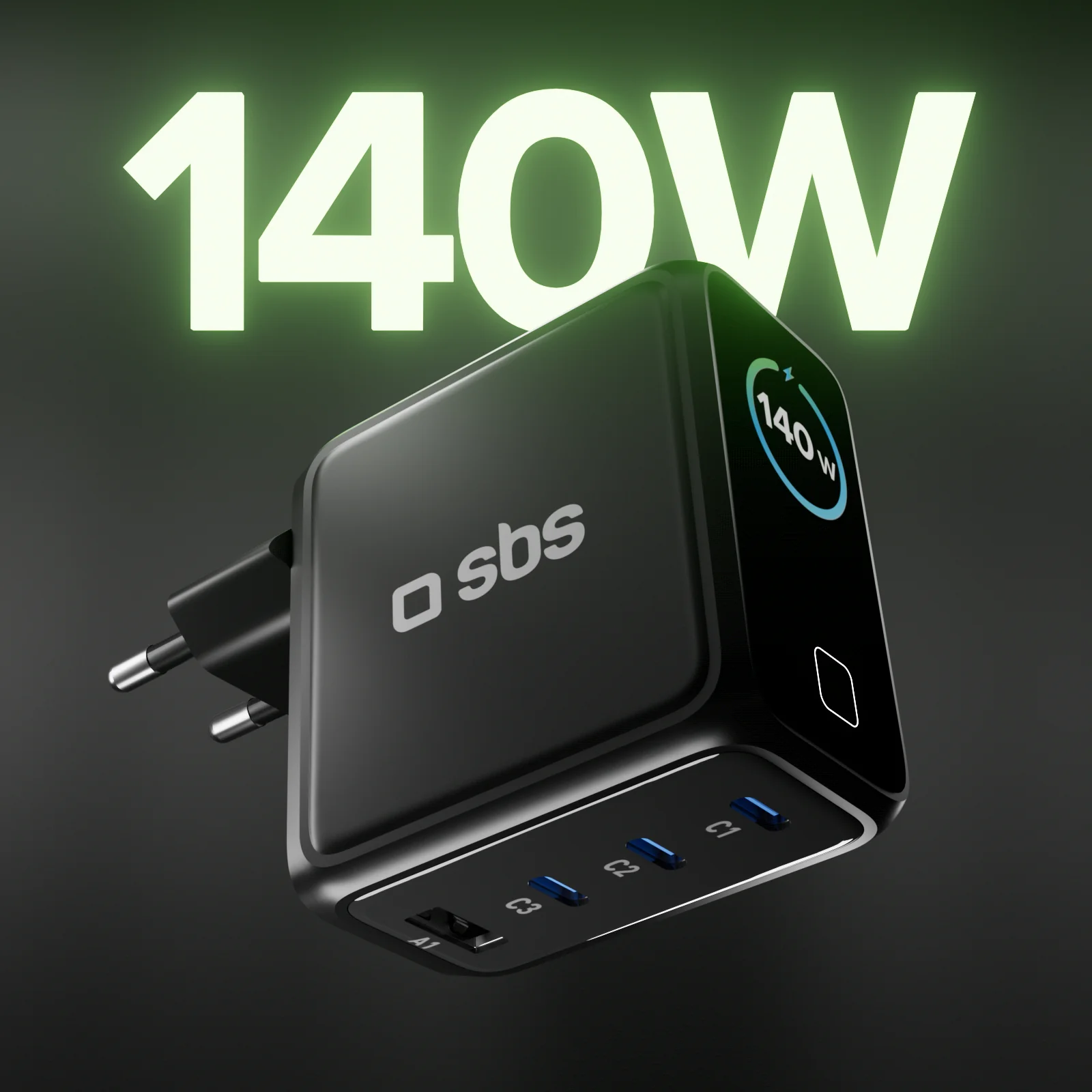 Caricatore GaN 140W con Display TFT a colori - Image 3