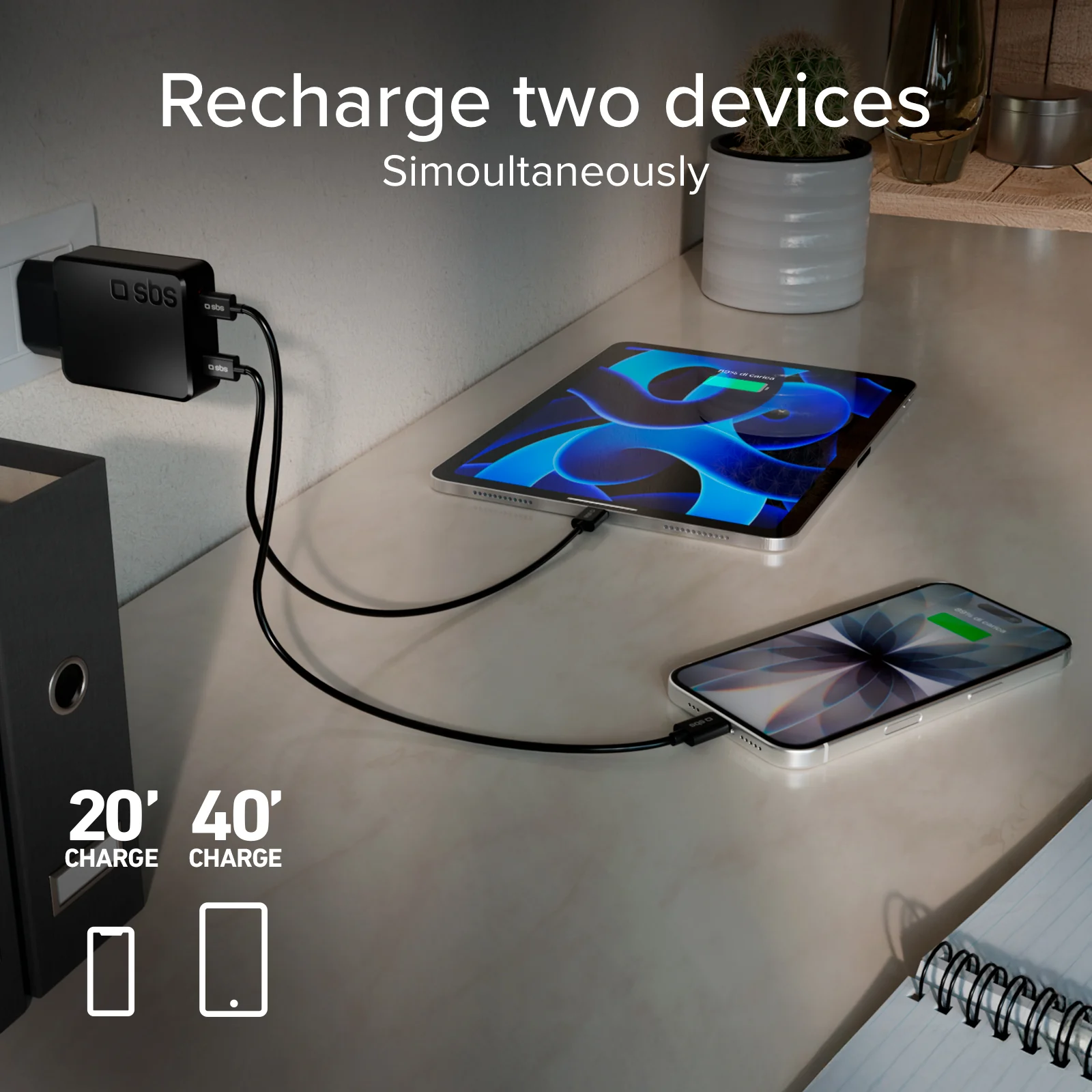 Caricatore da muro 45w USB-C Ultra Slim con doppia porta - Image 18