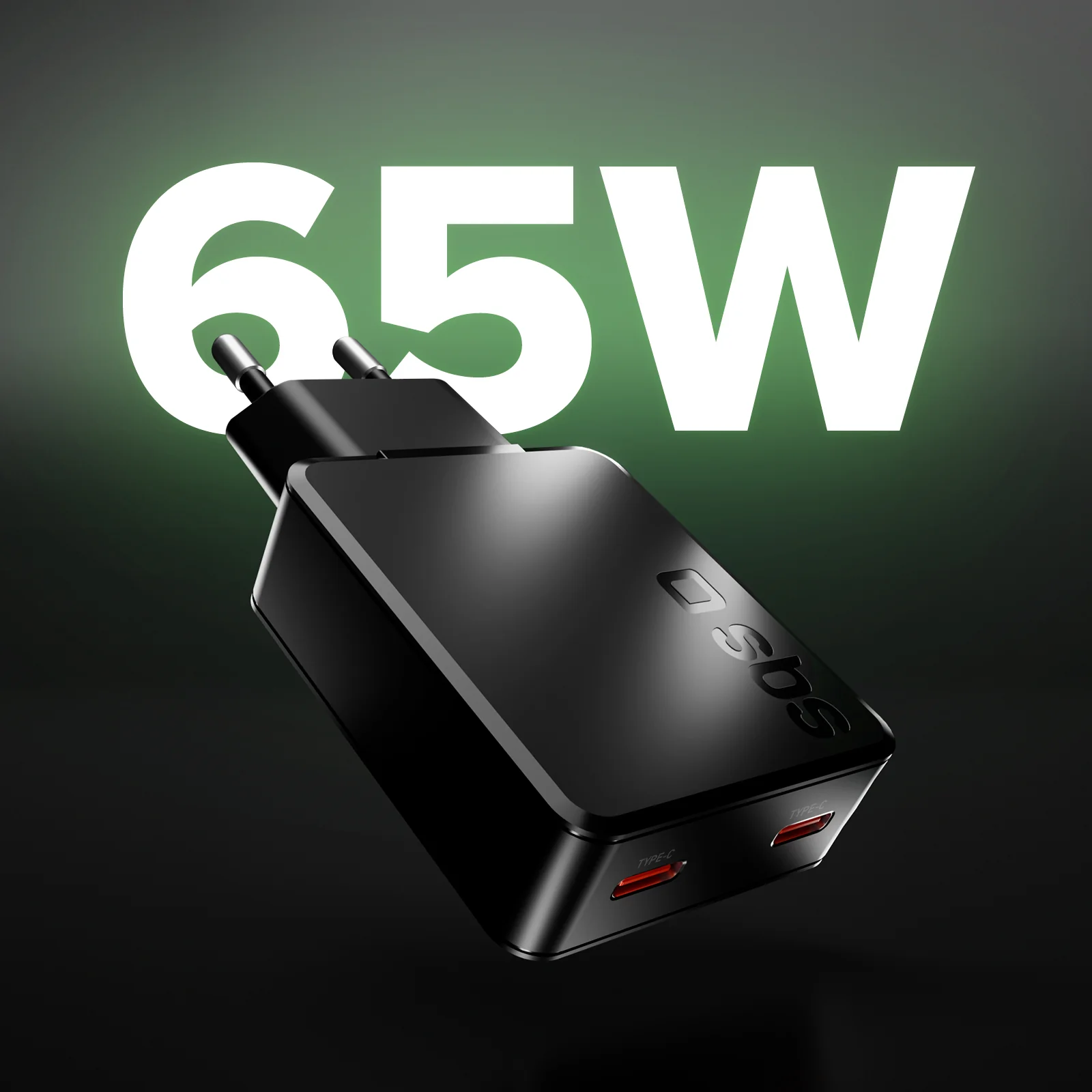 Caricatore da muro 65w USB-C Ultra Slim con doppia uscita - Image 3