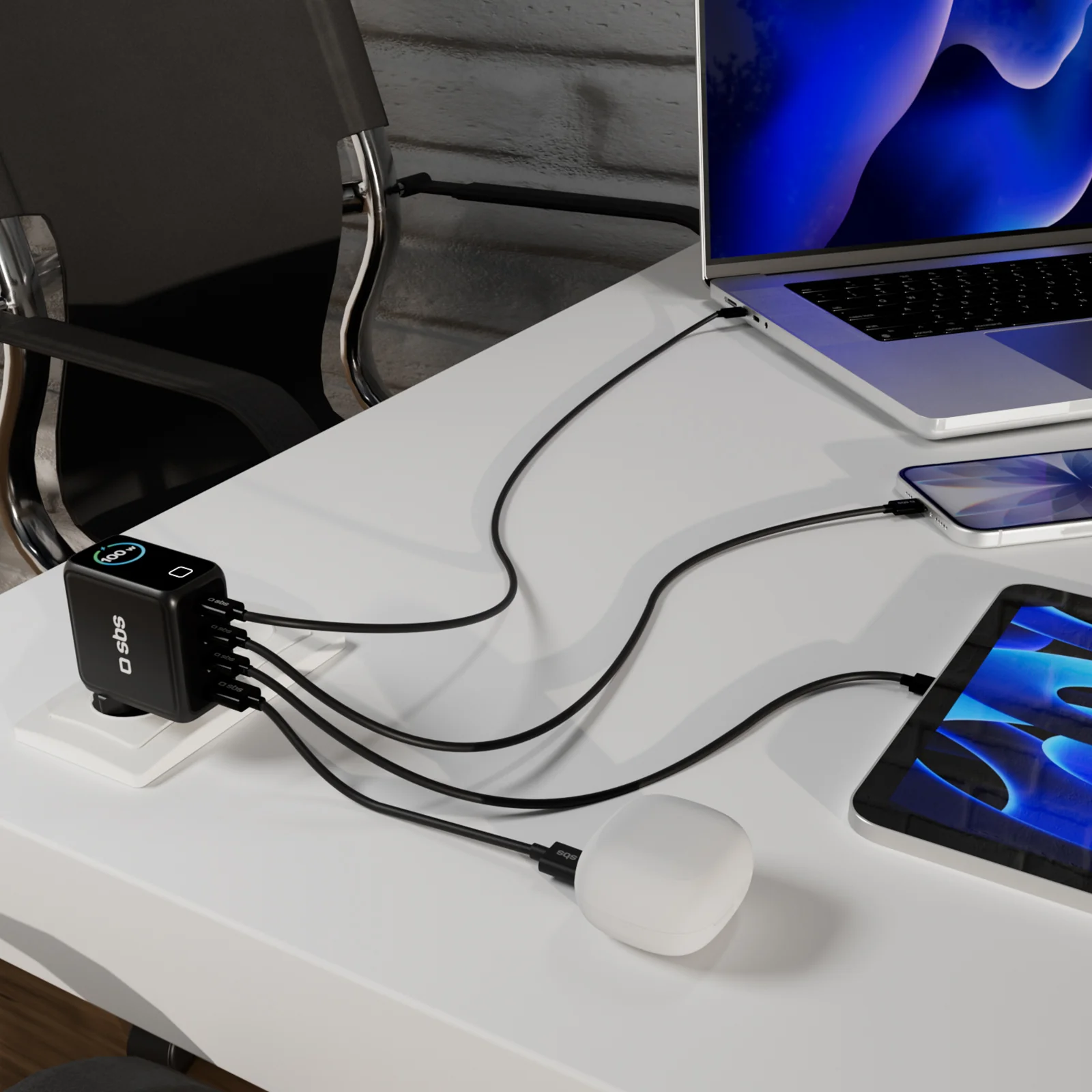 Caricatore USB-C da 100 W con display TFT e 4 porte per una ricarica veloce di smartphone, tablet e laptop - Image 18