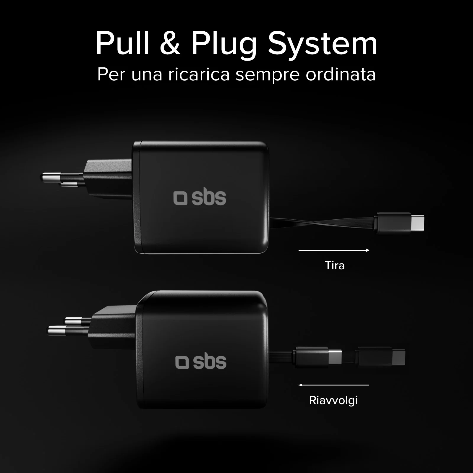 Caricatore GaN USB-C 30w con cavo retrattile - Image 10