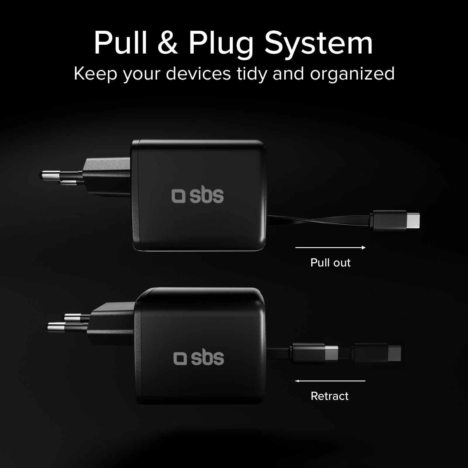Caricatore GaN USB-C 30w con cavo retrattile - Image 11