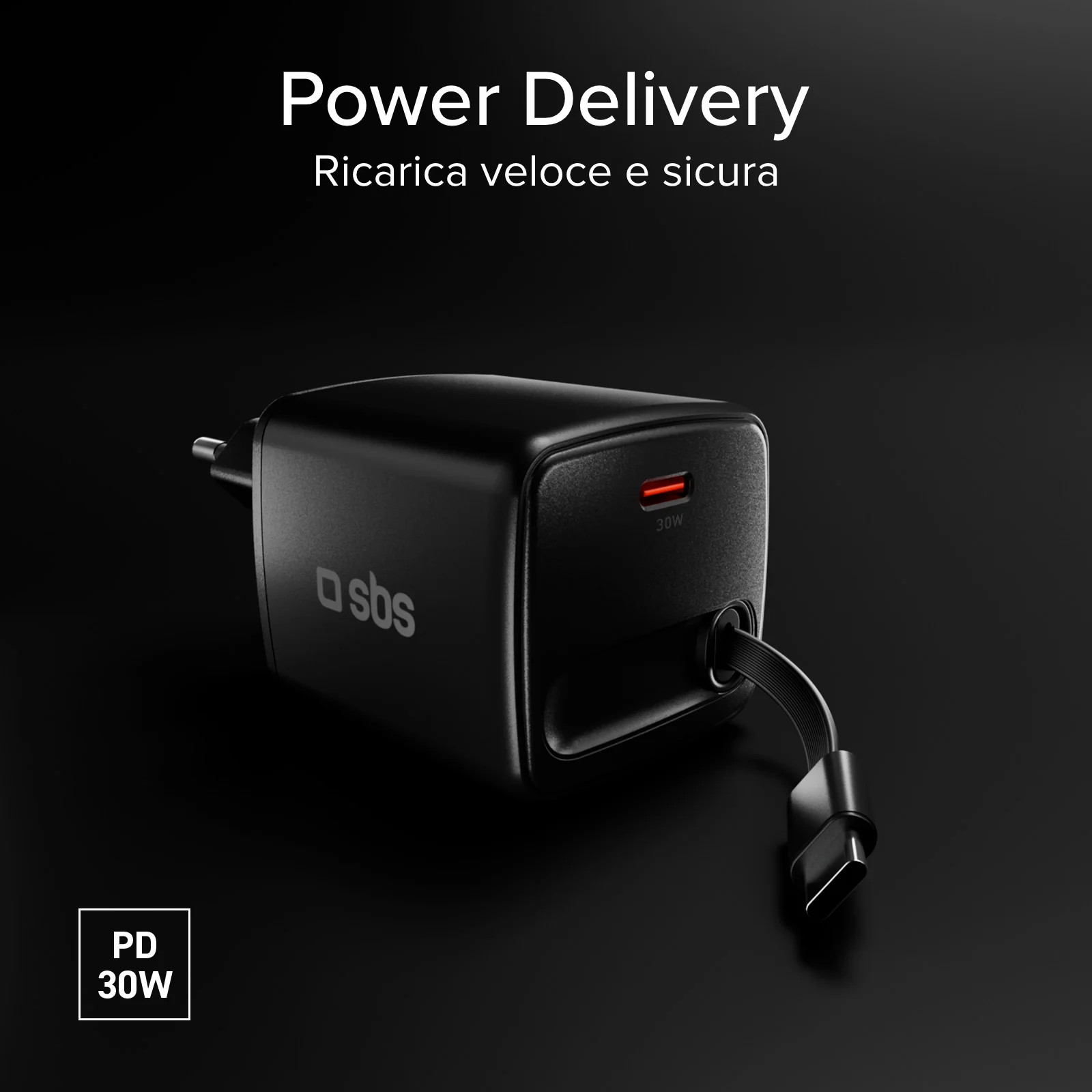 Caricatore GaN USB-C 30w con cavo retrattile - Image 15