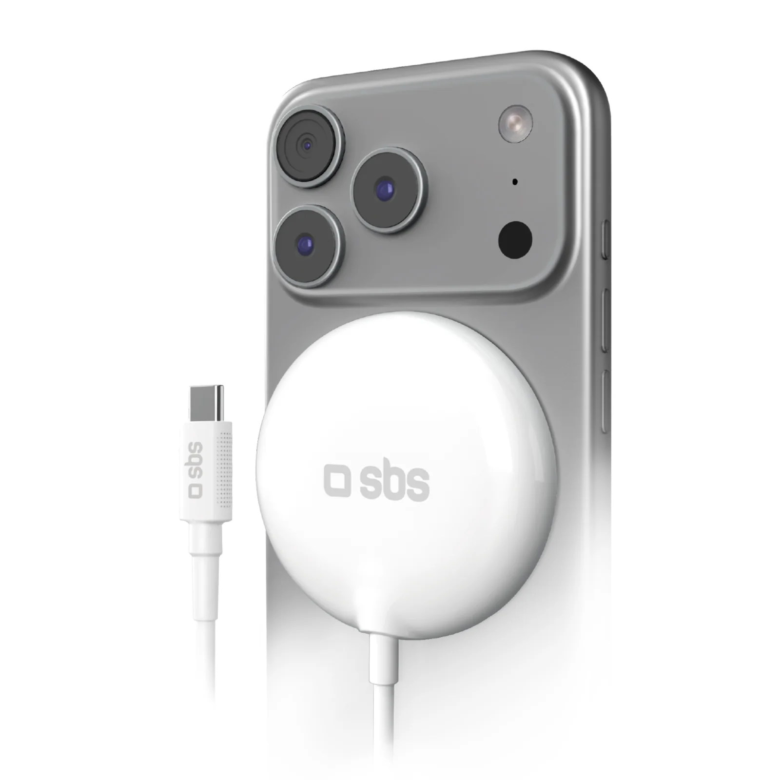 Caricatore wireless compatibile MagSafe Qi2.2 25 W con cavo USB-C integrato