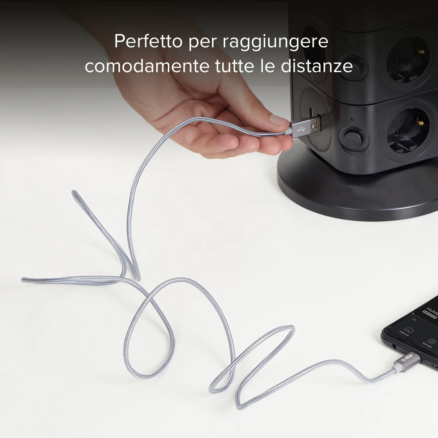 Cavo dati e ricarica in nylon 1.5 m - Connettori USB a USB-C - Image 8