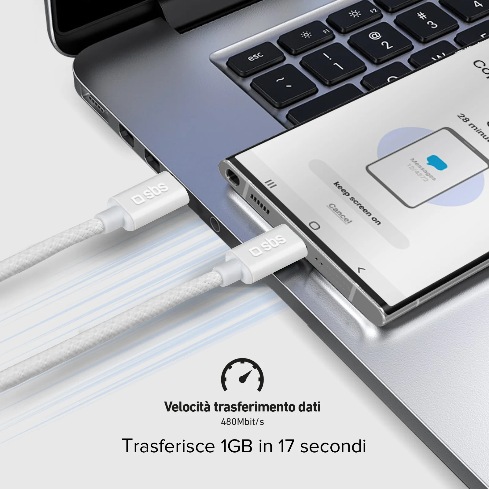Cavo USB-C - USB-C in tessuto con fermacavo, 1.5 metri - Image 24