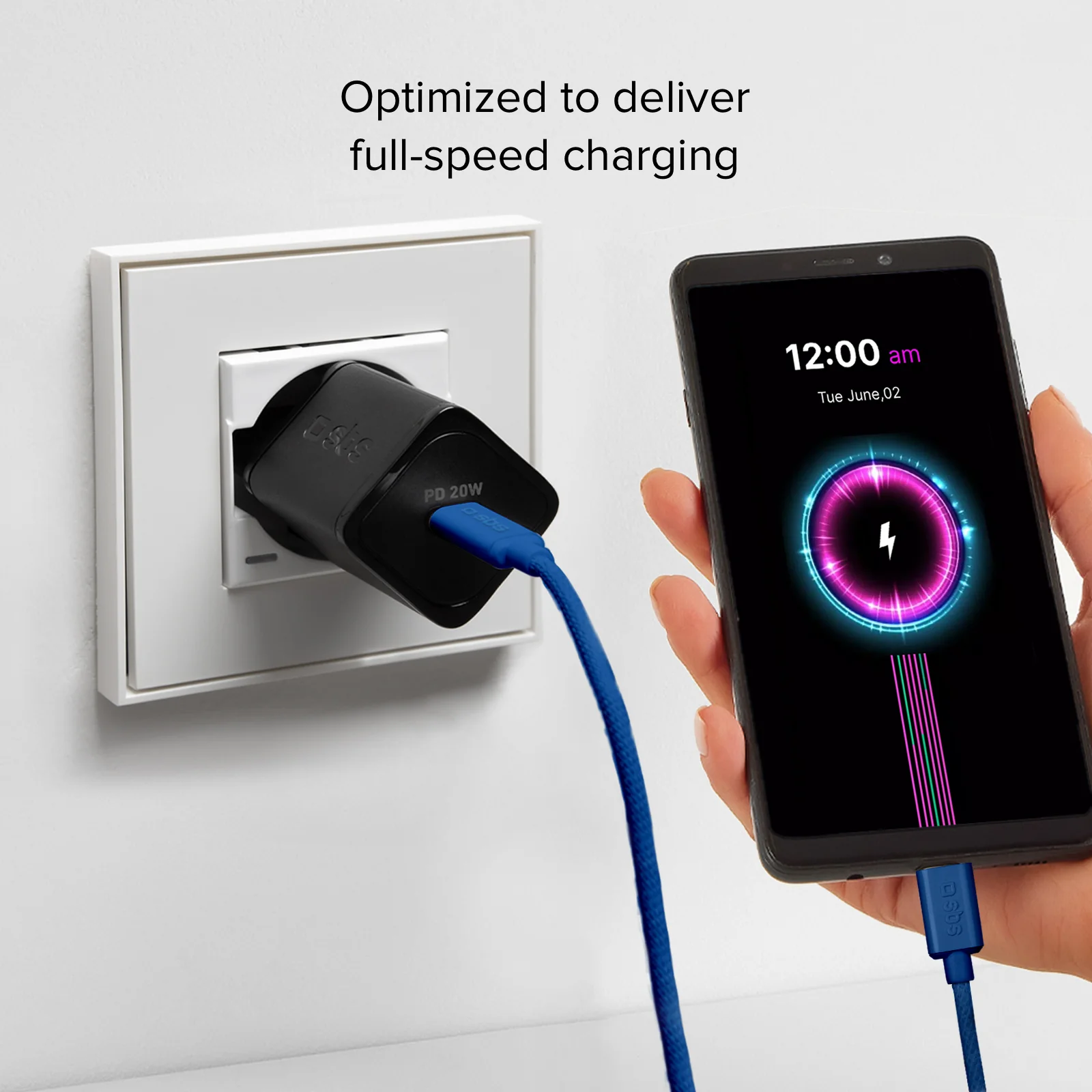 Cavo USB-C - USB-C in tessuto con fermacavo, 1.5 metri - Image 8