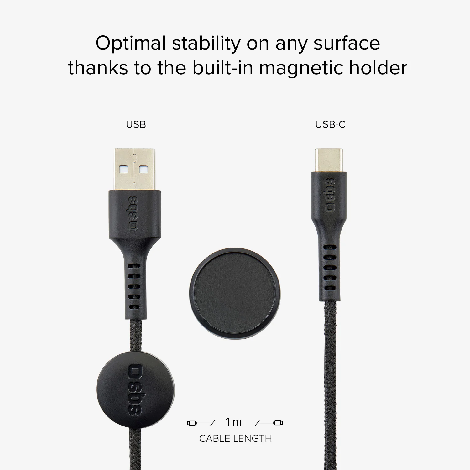 Cavo dati e ricarica con supporto magnetico - Connettori USB a USB-C - Image 2