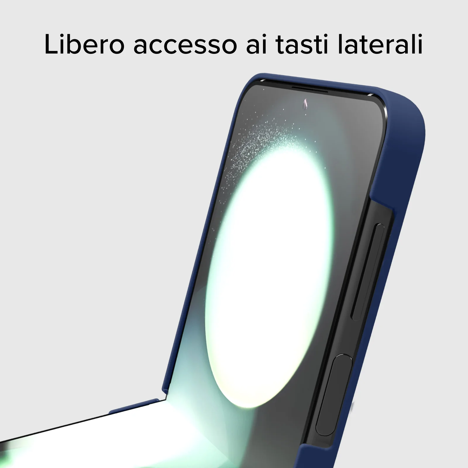 Cover in silicone con interni in microfibra per Samsung Z Flip 5 - Image 7