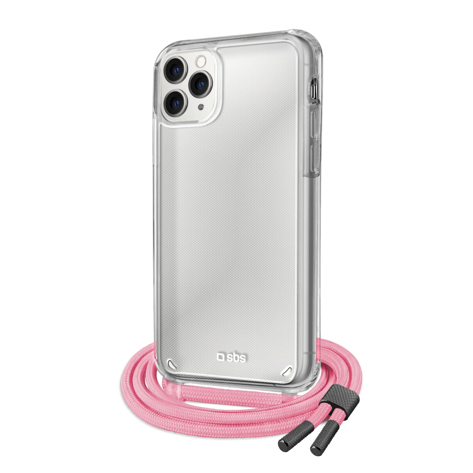 Cover trasparente con laccio da collo colorato per iPhone 11 Pro - Image 4