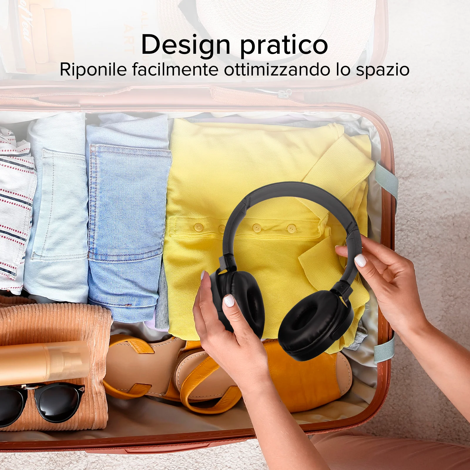Cuffie a filo con USB-C e padiglioni morbidi rotanti - Image 11
