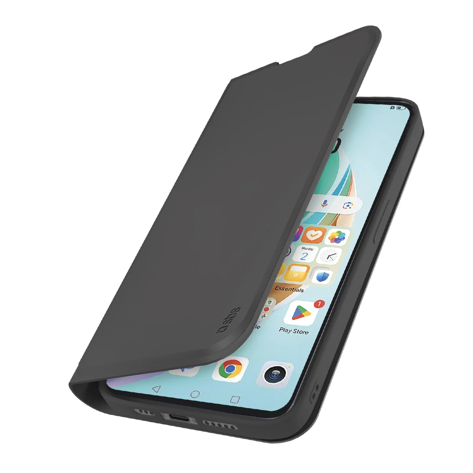 Custodia a libro con supporto stand e superficie soft touch per Honor X6b