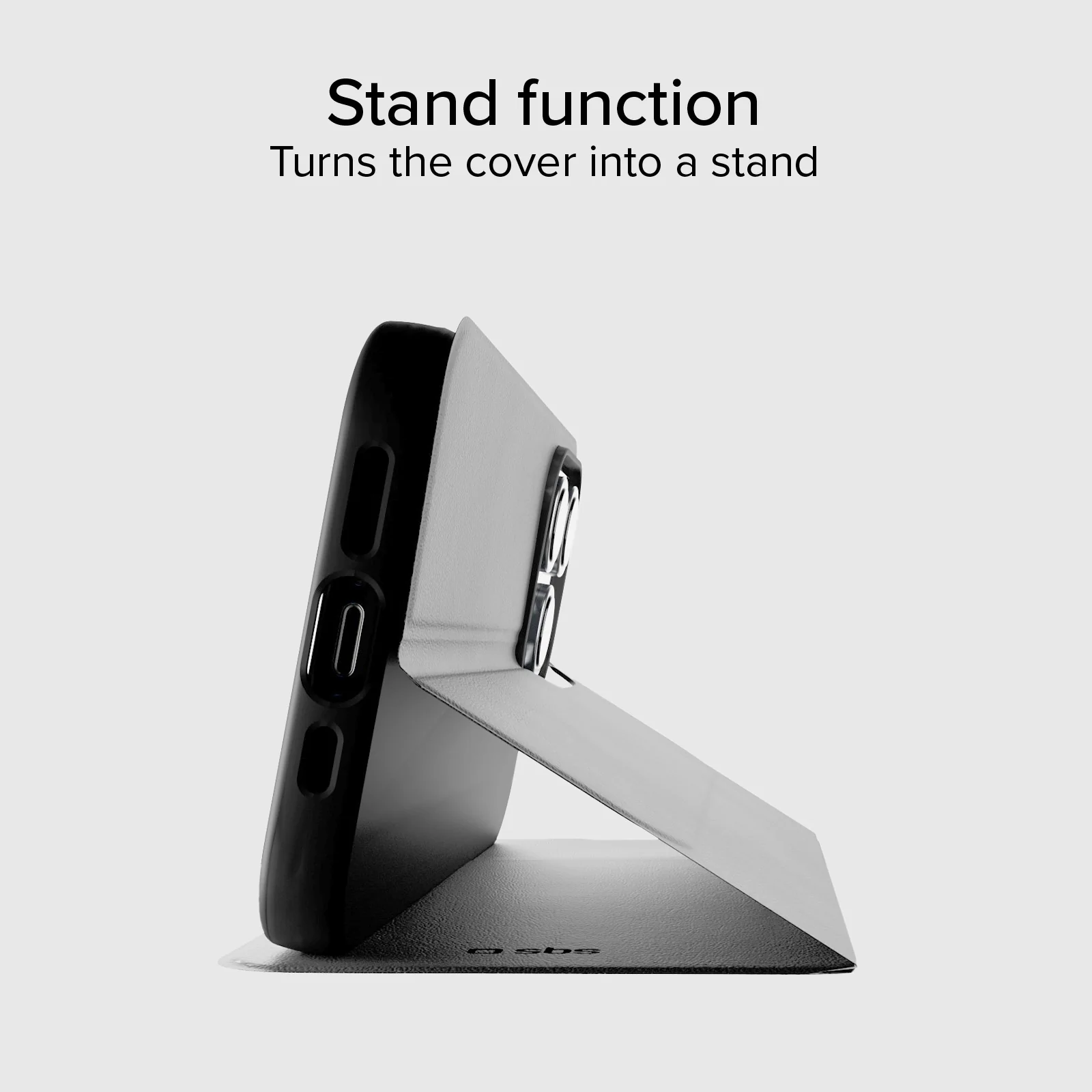 Custodia a libro con supporto stand e superficie soft touch per iPhone 16 Pro - Image 6