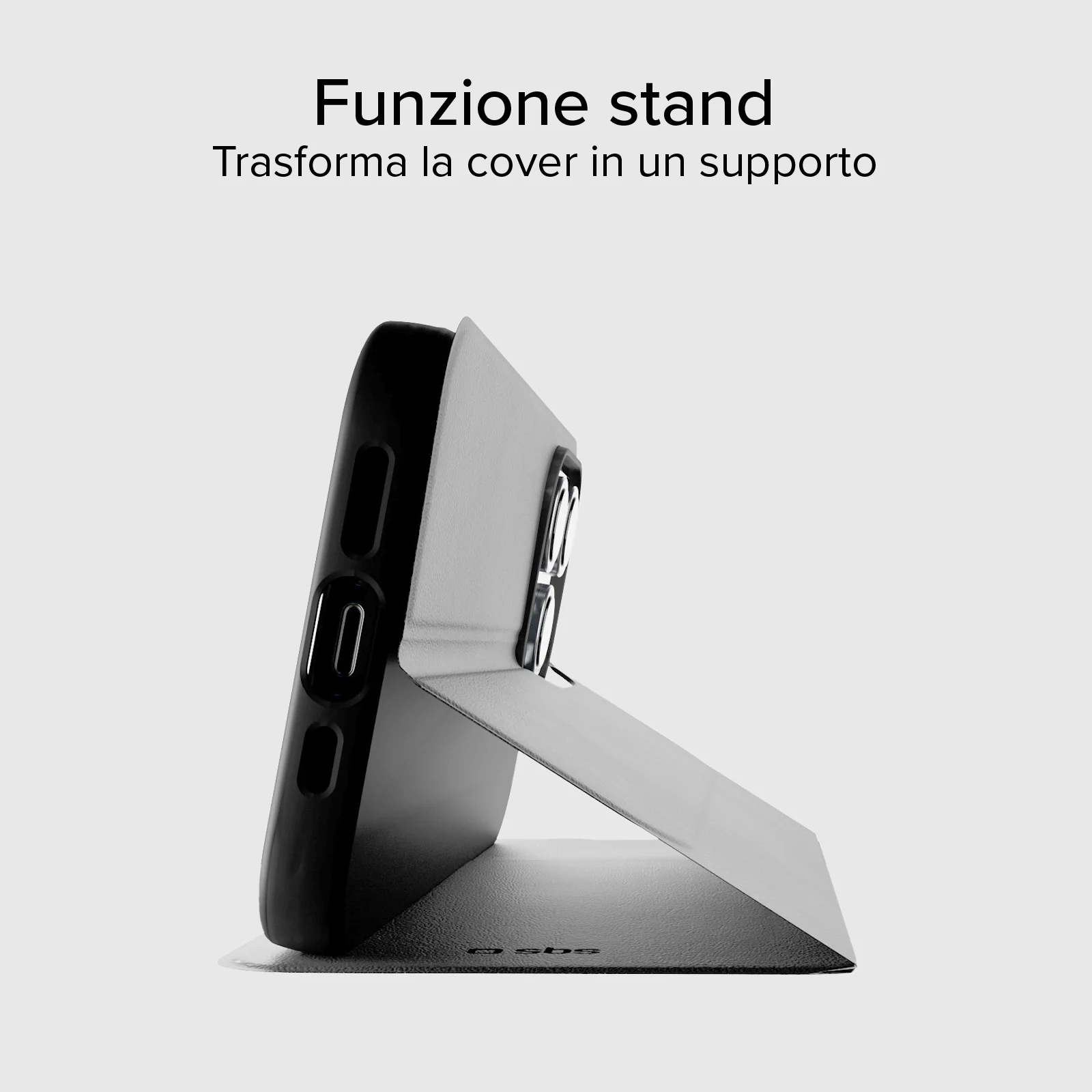 Custodia a libro con supporto stand e superficie soft touch per iPhone 16 Pro - Image 7