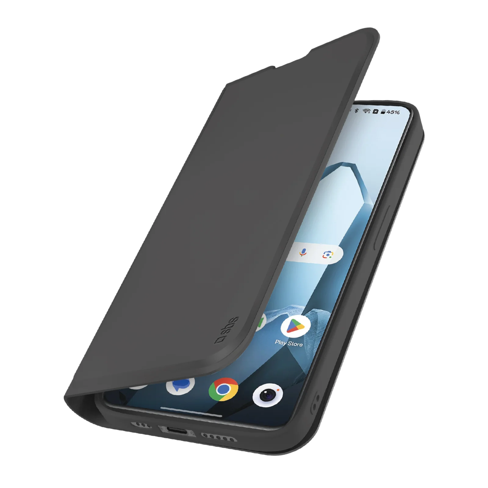Custodia a libro con supporto stand e superficie soft touch per OnePlus 13