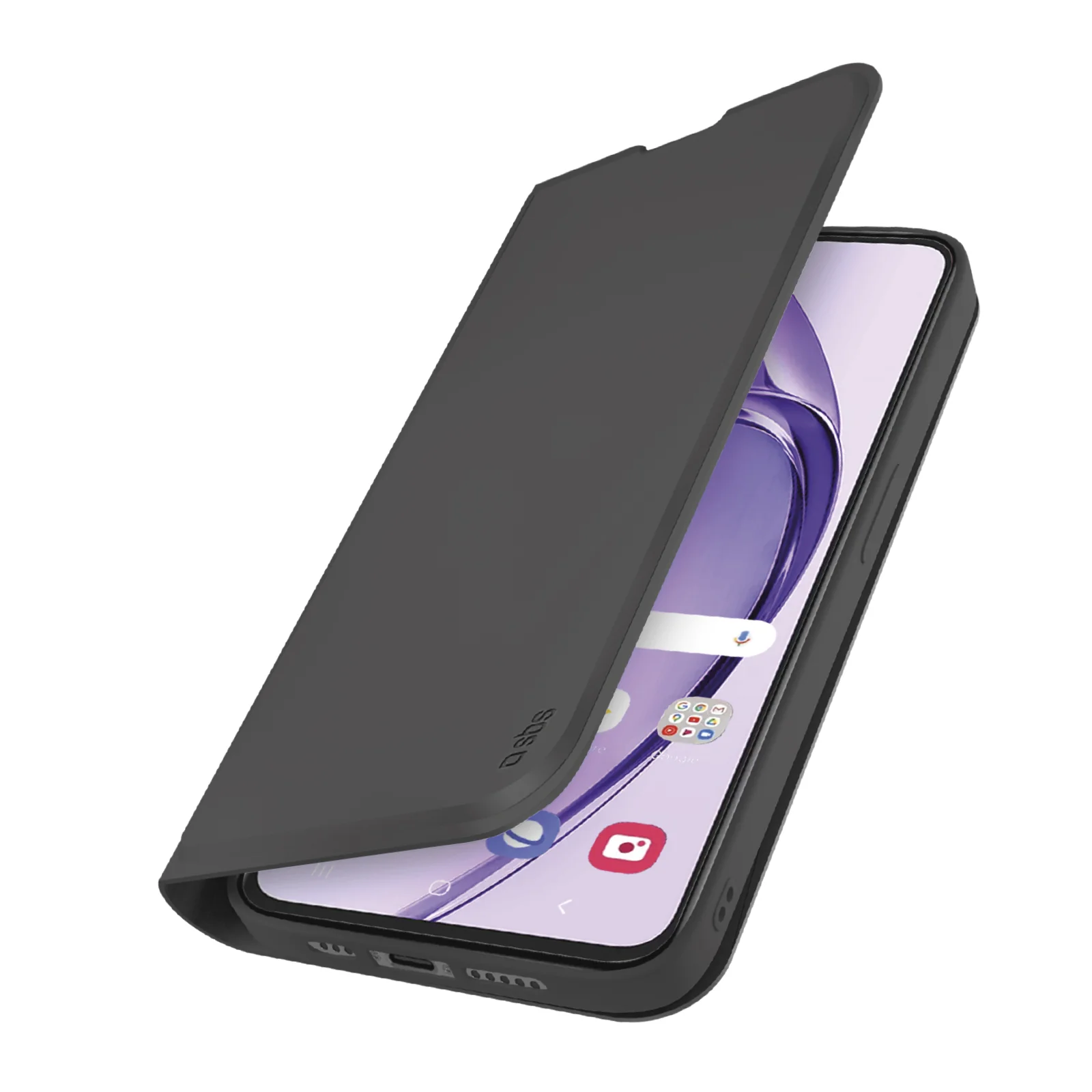 Custodia a libro con supporto stand e superficie soft touch per Oppo A80