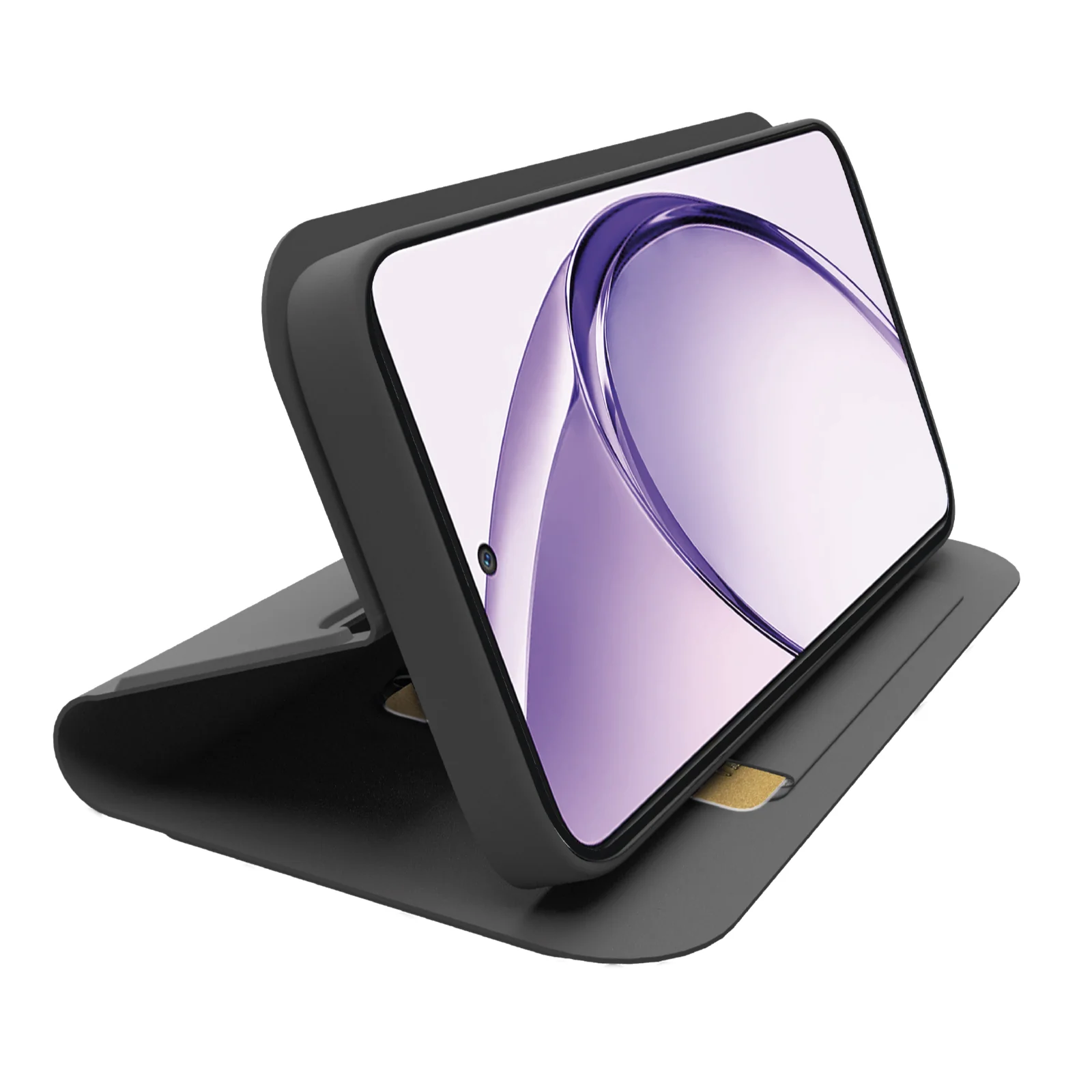 Custodia a libro con supporto stand e superficie soft touch per Oppo A80 - Image 2