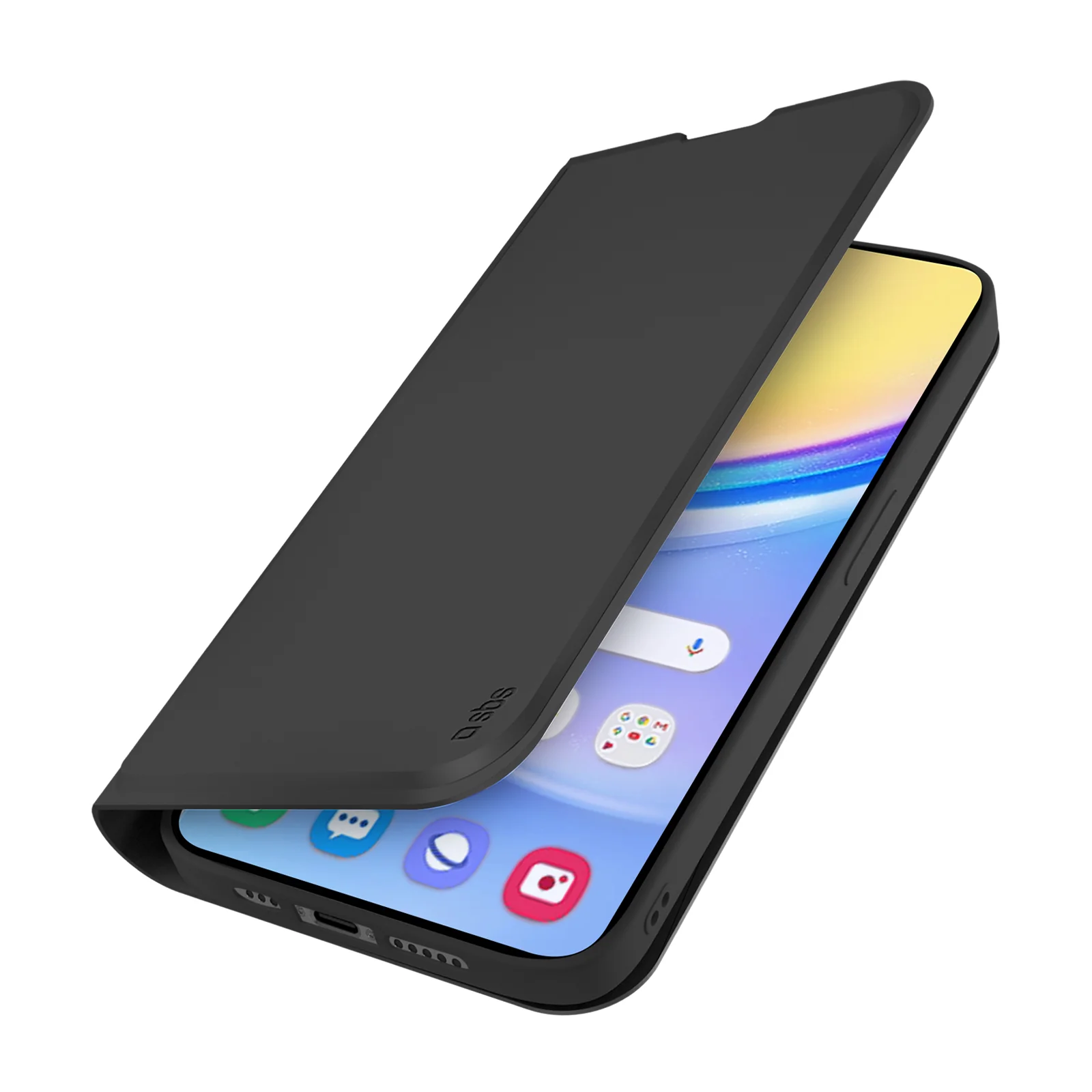 Custodia a libro con supporto stand e superficie soft touch per Samsung A16