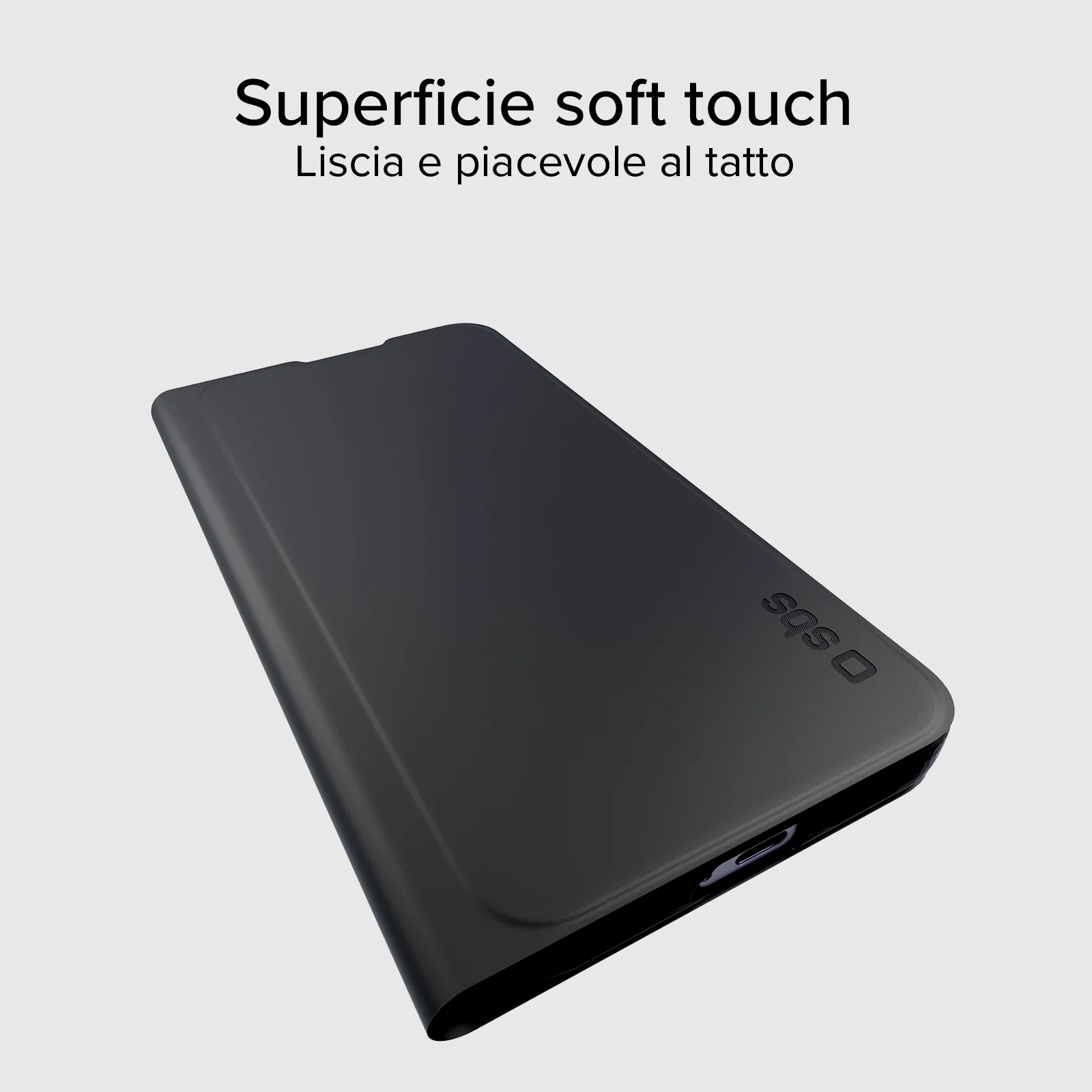 Custodia a libro con supporto stand e superficie soft touch per Samsung S24 FE - Image 5