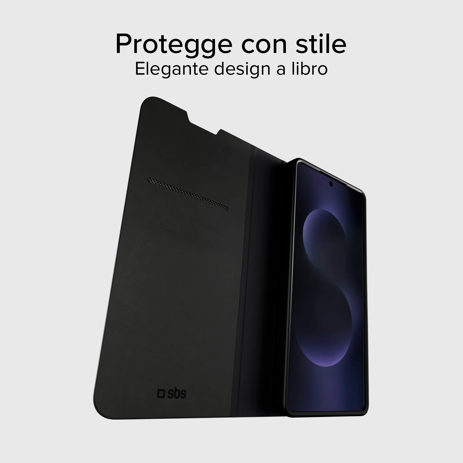 Custodia a libro con supporto stand e superficie soft touch per Samsung S26 - Image 3