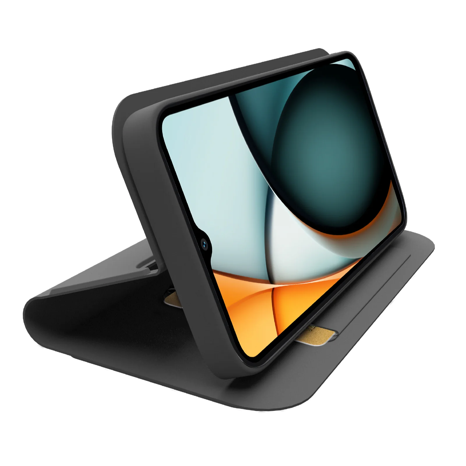 Custodia a libro con supporto stand e superficie soft touch per Xiaomi Redmi A3 - Image 2