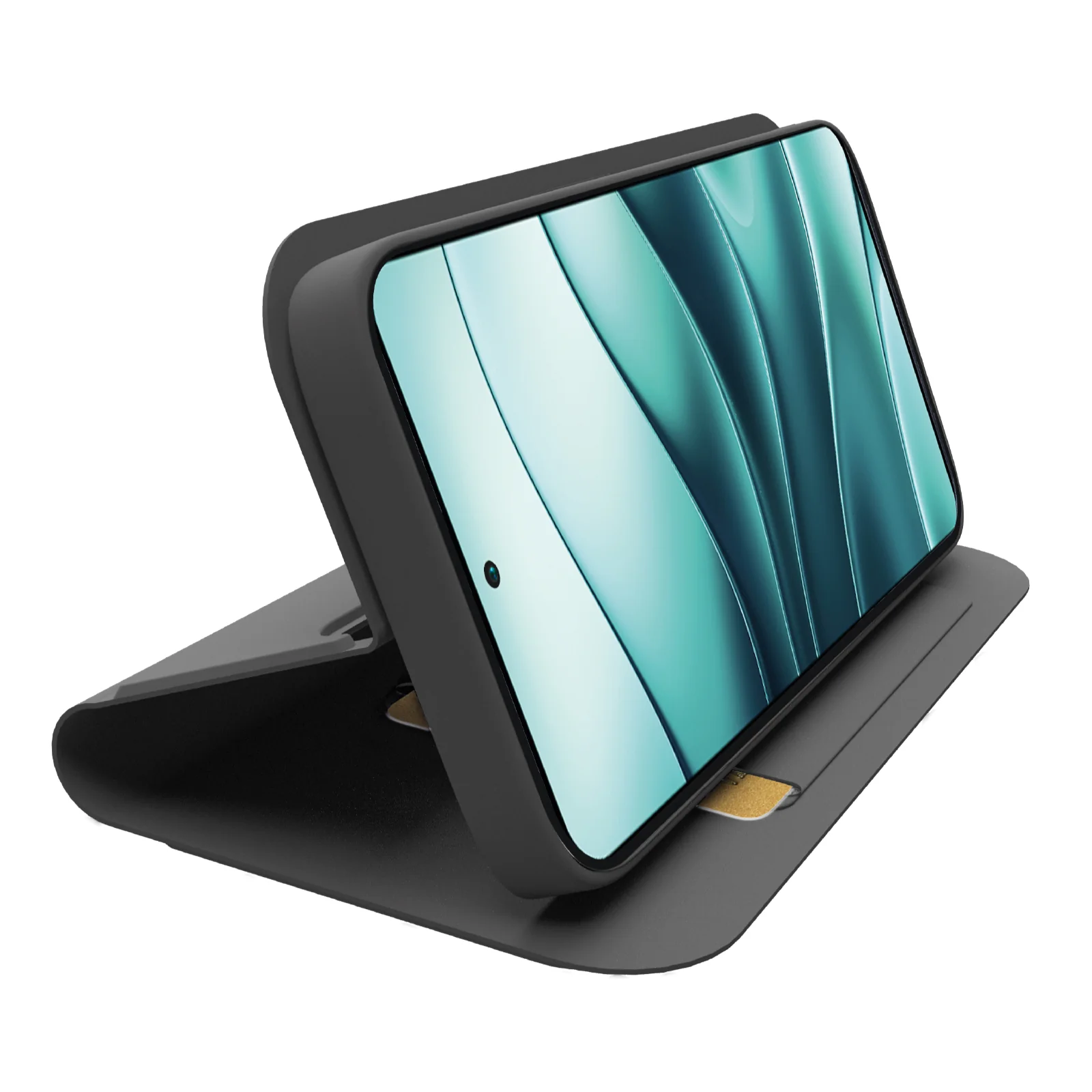 Custodia a libro con supporto stand e superficie soft touch per Xiaomi Redmi Note 14 4G/5G - Image 2