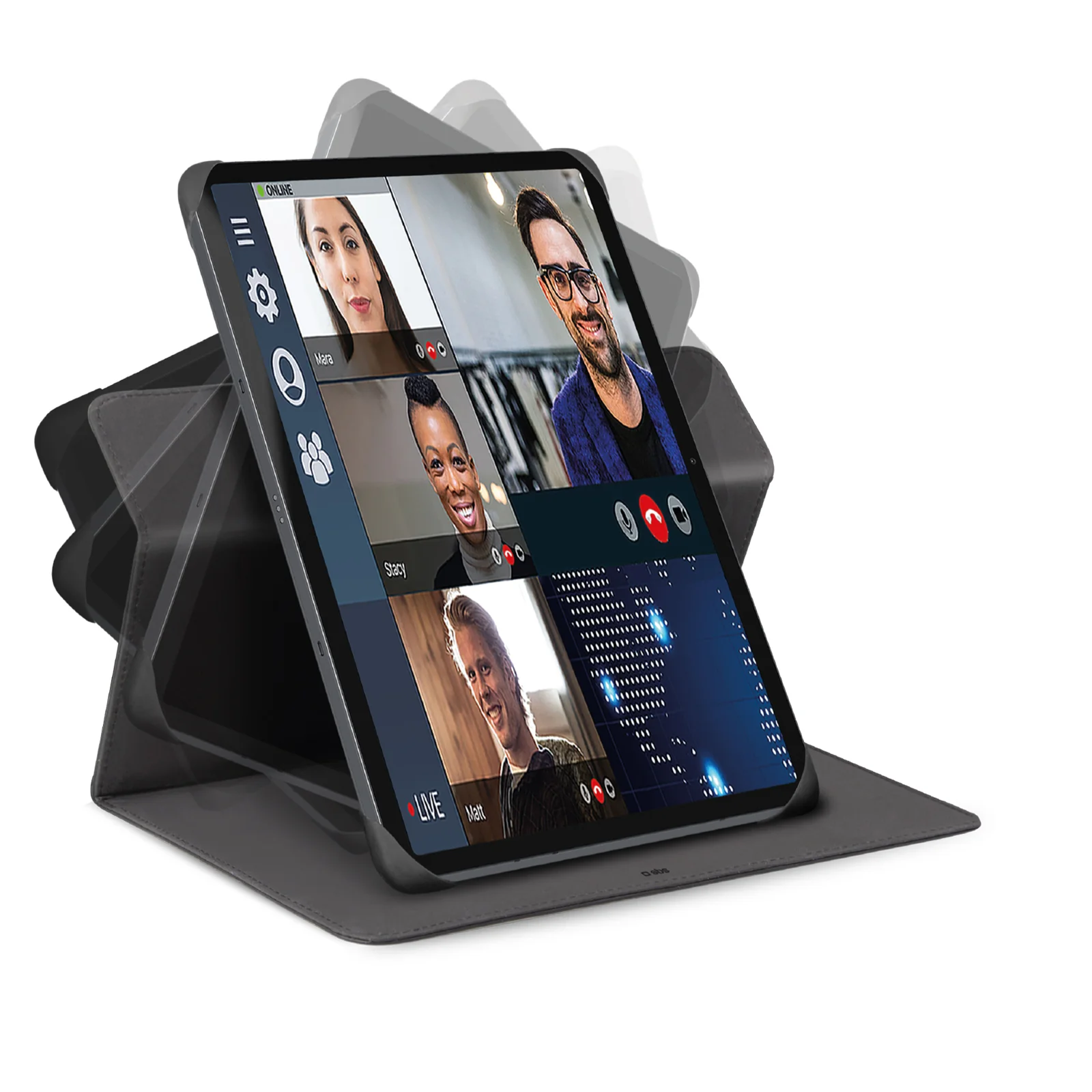 Custodia a libro universale Book Rotation per Tablet fino a 11''