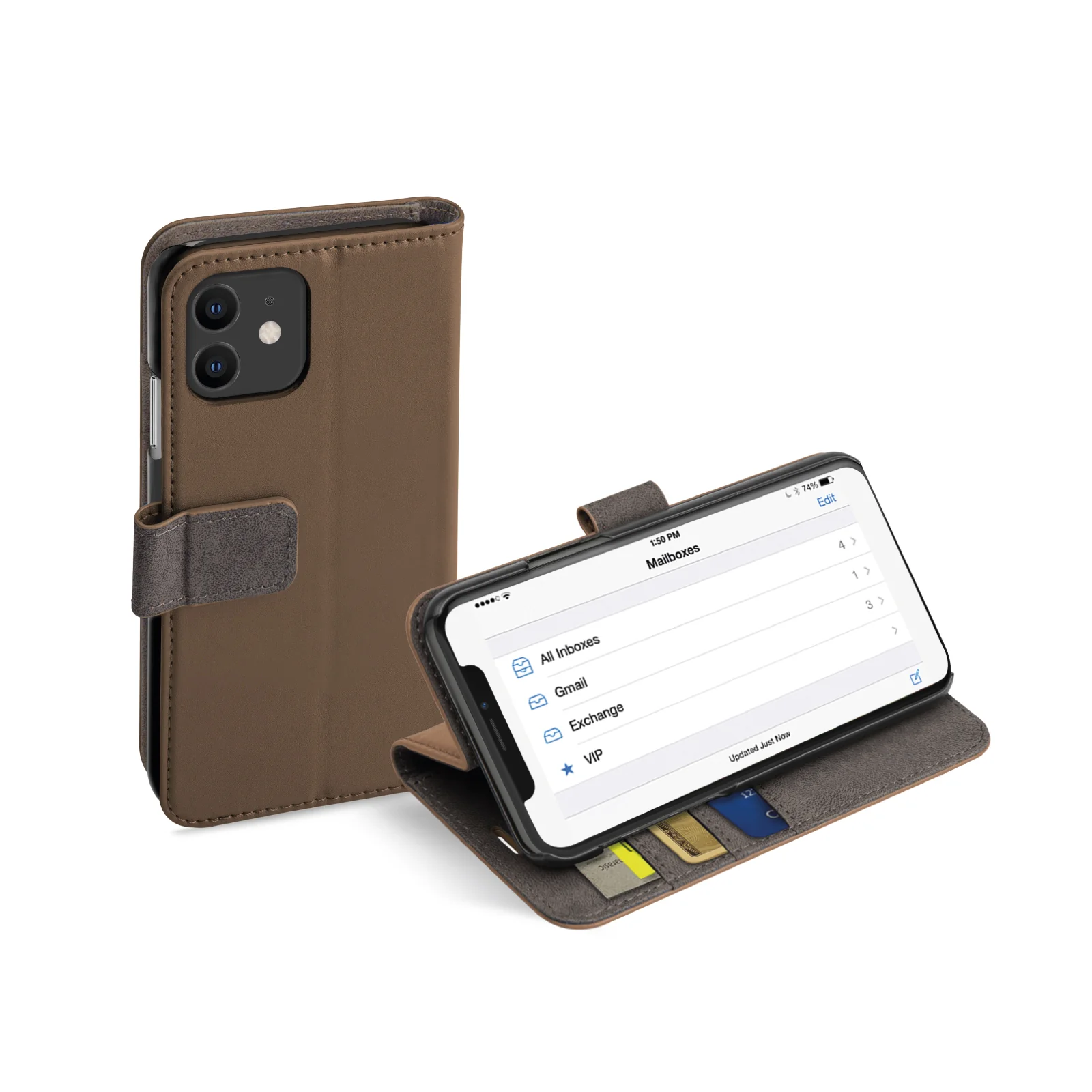 Custodia Book Wallet con funzione stand per iPhone 11 - Image 3