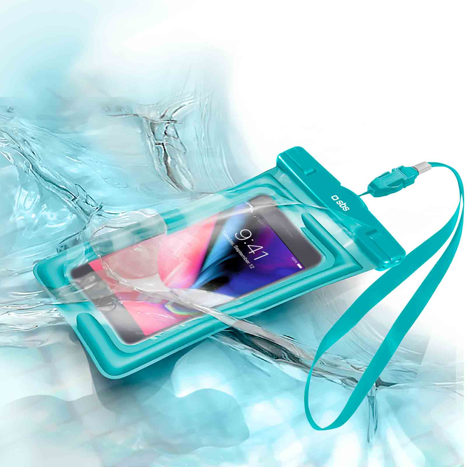 Custodia impermeabile galleggiante per smartphone fino a 5,5'' - Image 2