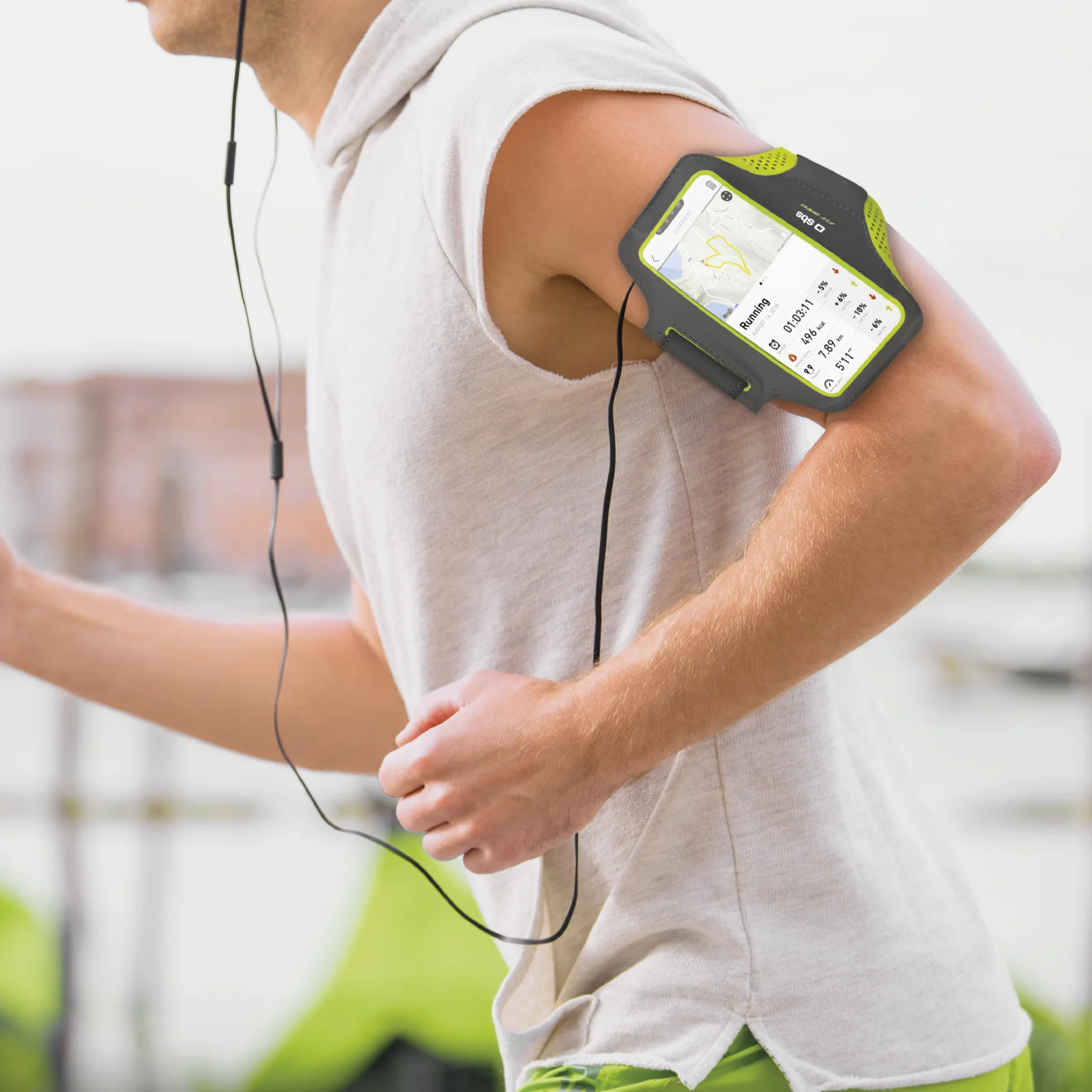 Fascia da braccio running XXXL per smartphone fino a 6,7" con finestra touch - Image 3