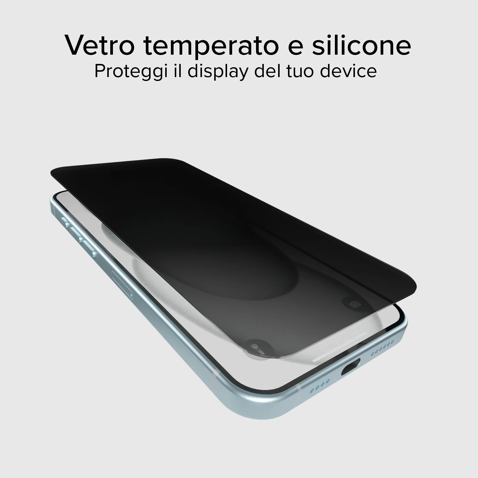 Glass screen protector Full Cover Privacy per iPhone 15 Plus - Image 5