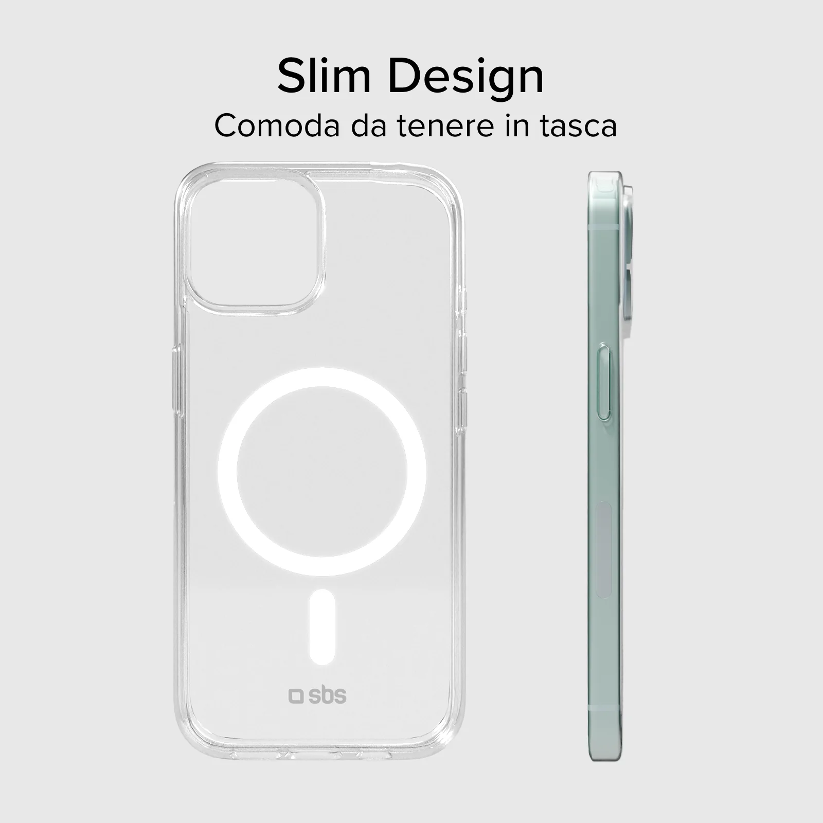 Cover trasparente rigida compatibile con ricarica MagSafe per iPhone 14/13 - Image 12
