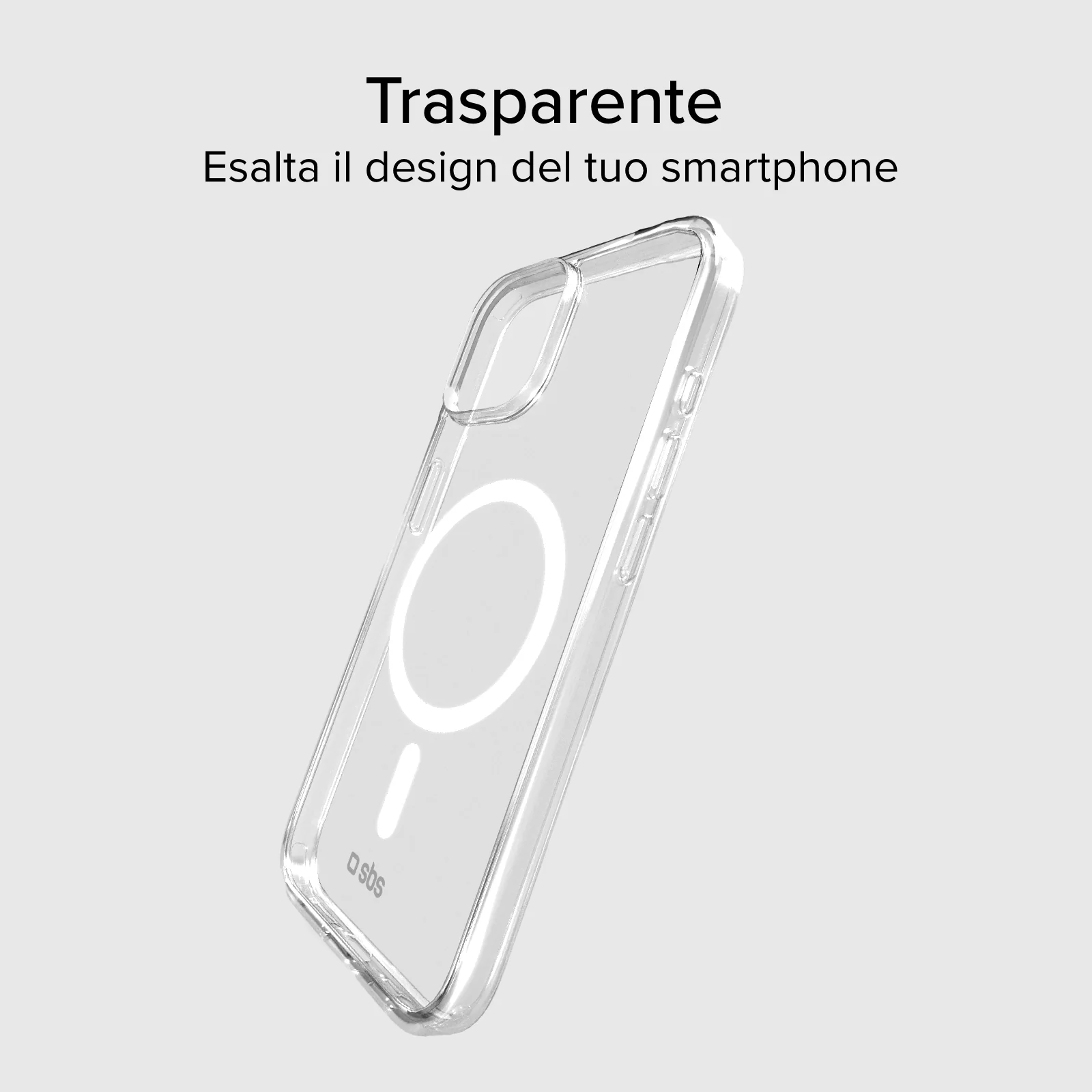 Cover trasparente rigida compatibile con ricarica MagSafe per iPhone 14/13 - Image 3