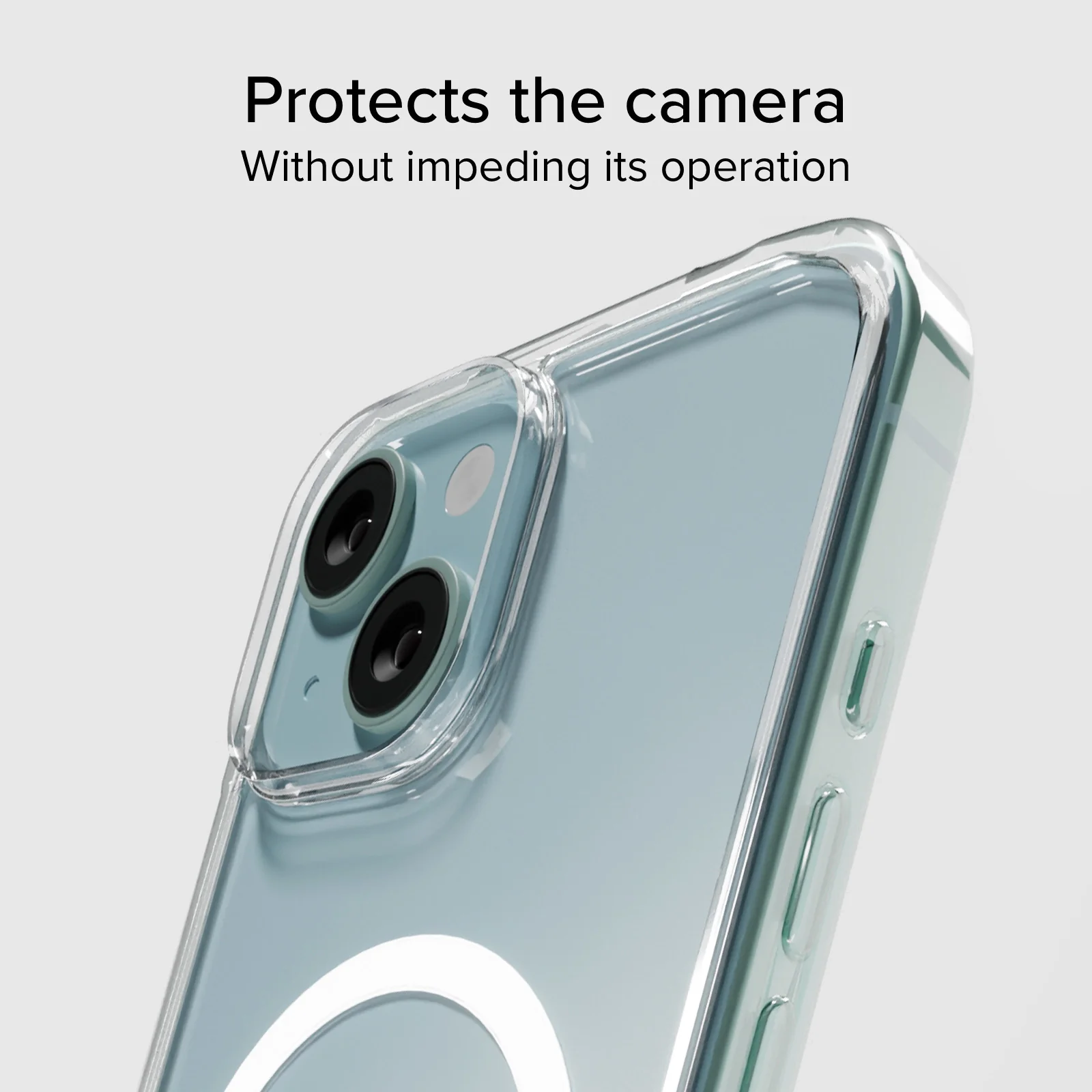 Cover trasparente rigida compatibile con ricarica MagSafe per iPhone 14/13 - Image 6