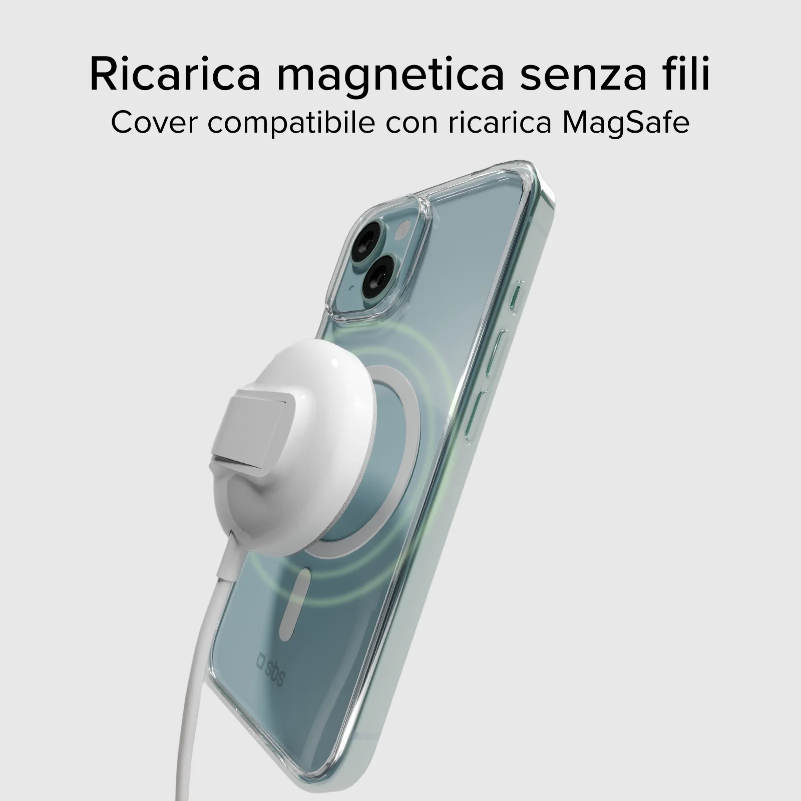 Cover trasparente rigida compatibile con ricarica MagSafe per iPhone 14/13 - Image 9