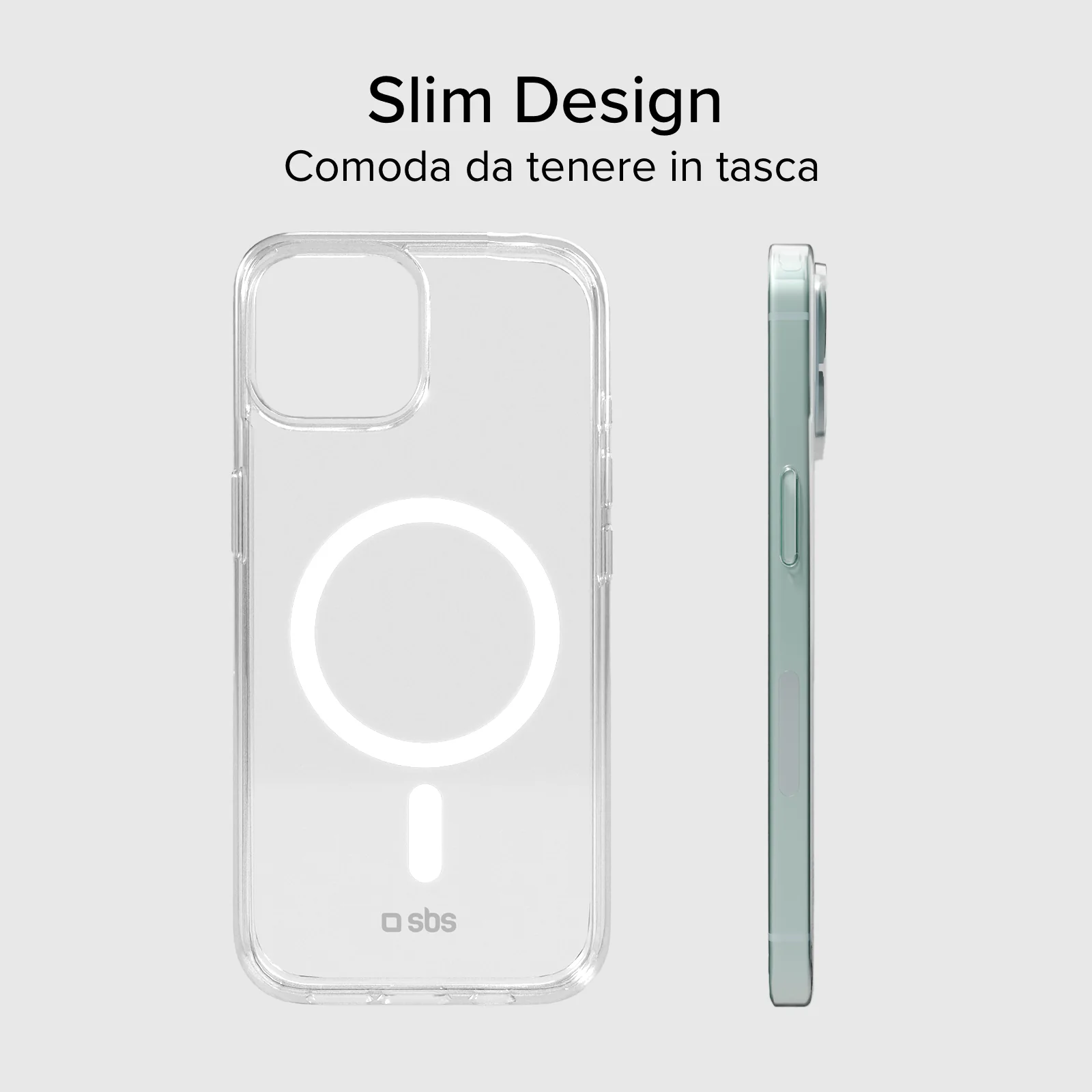 Cover trasparente rigida compatibile con ricarica MagSafe per iPhone 15 - Image 12