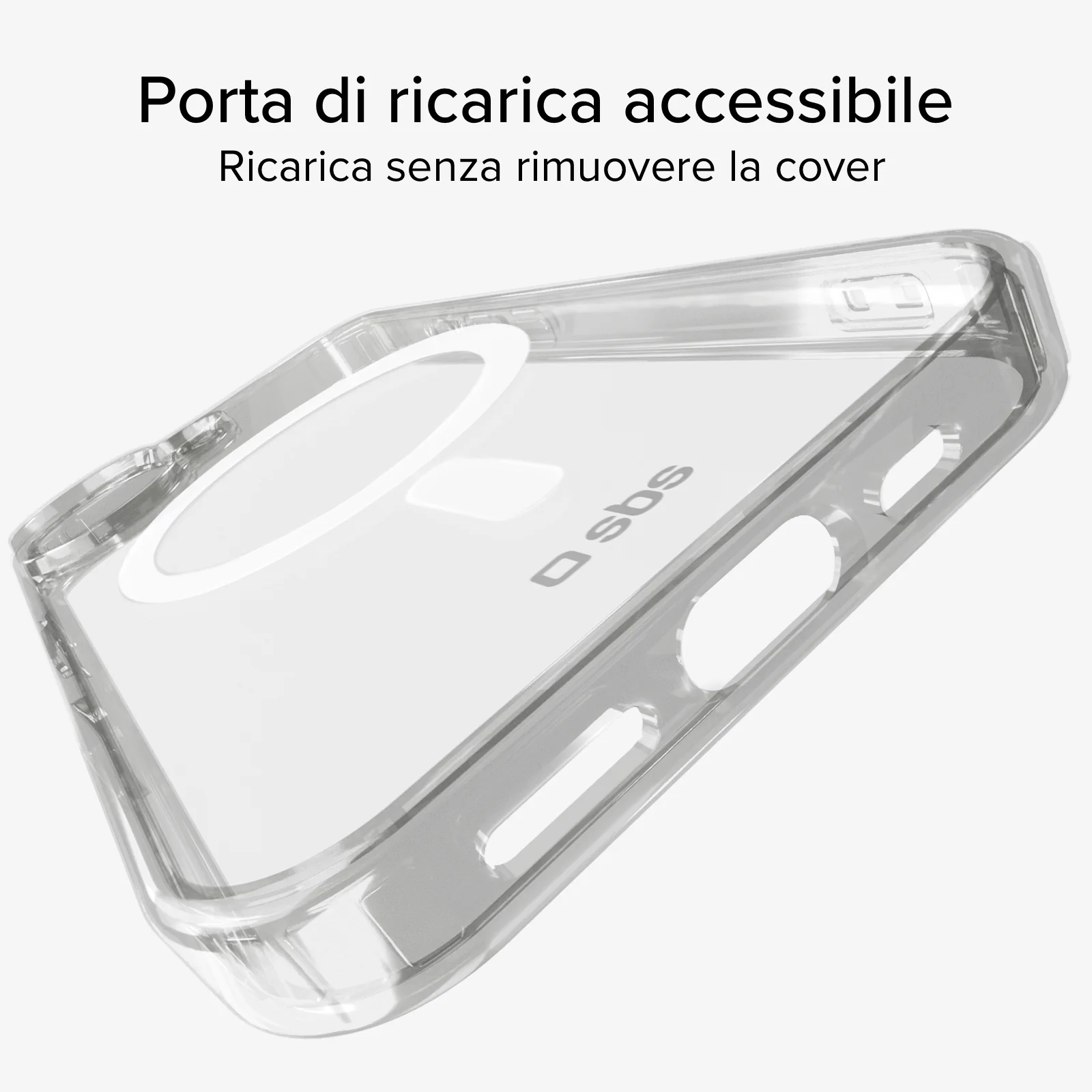 Cover trasparente rigida compatibile con ricarica MagSafe per iPhone 16 - Image 10