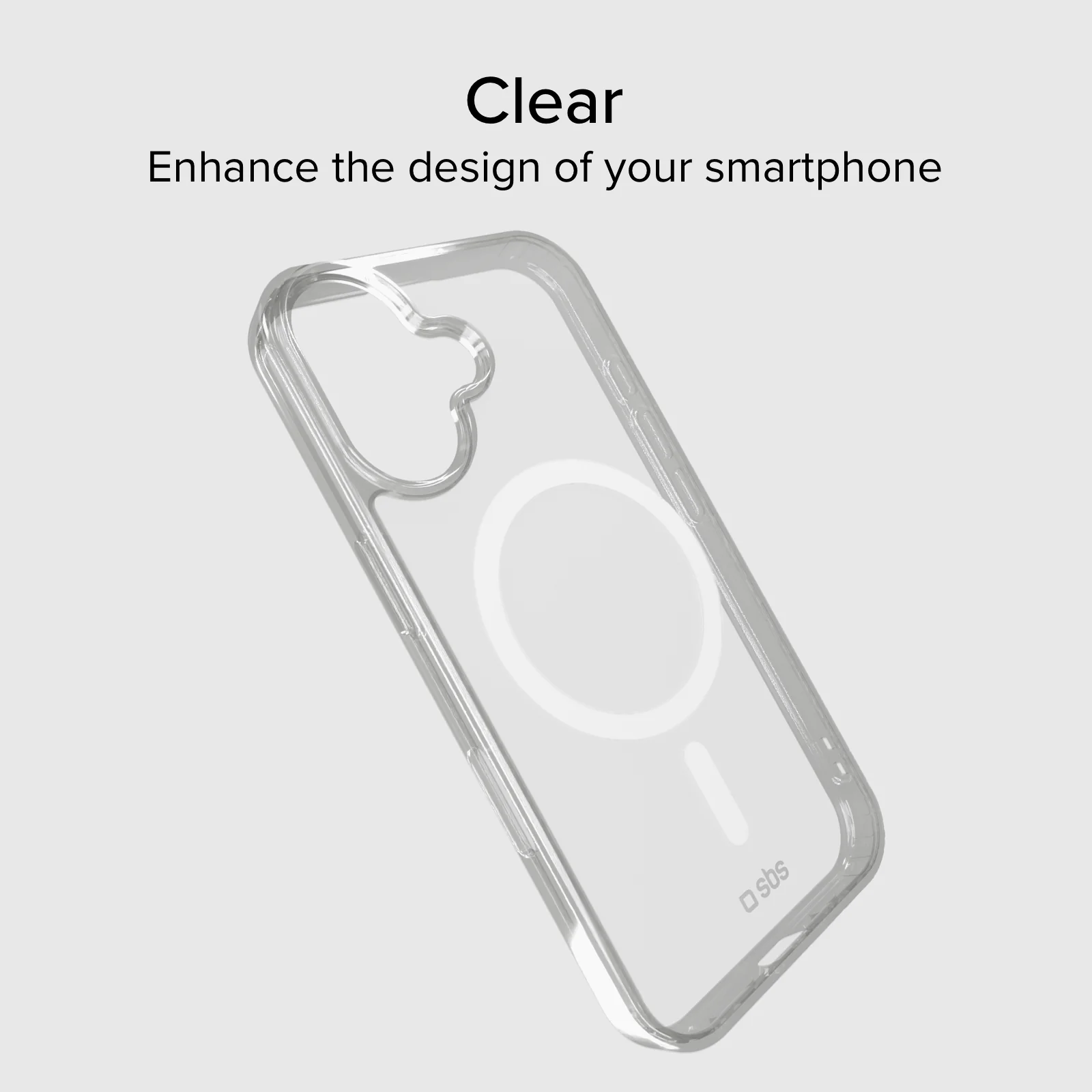 Cover trasparente rigida compatibile con ricarica MagSafe per iPhone 16 Plus - Image 2
