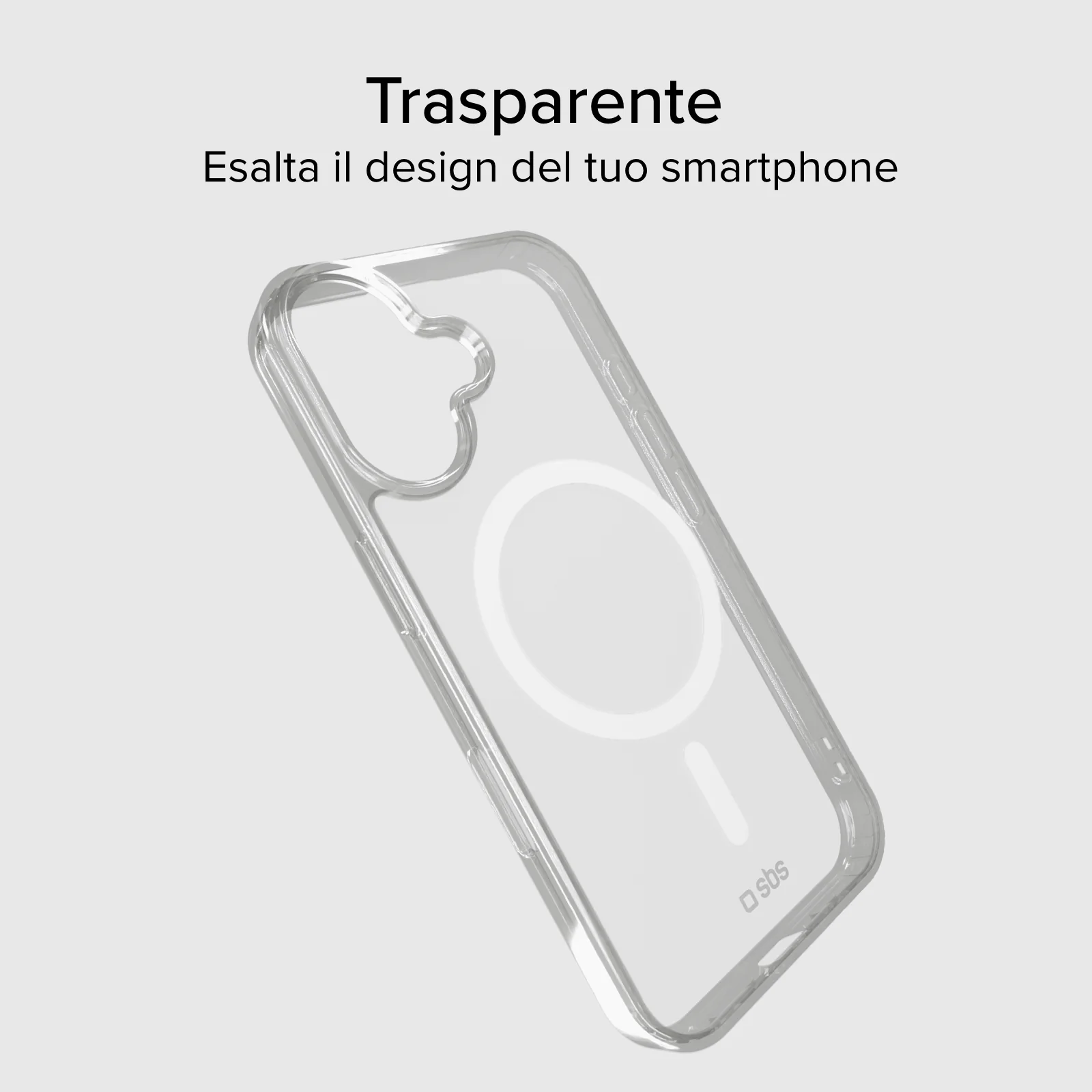 Cover trasparente rigida compatibile con ricarica MagSafe per iPhone 16 Plus - Image 3